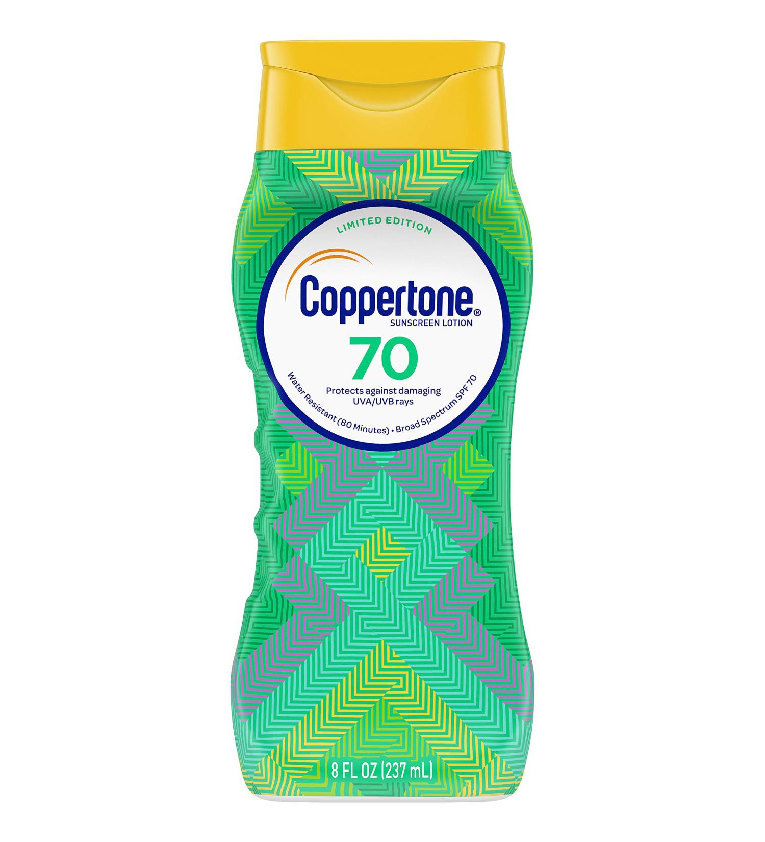 Coppertone UltraGuard Sunscreen Lotion SPF 70 - 8 fl oz (237 ml) | High Protection Against UV Rays - Buy Online on SooperMarket.com