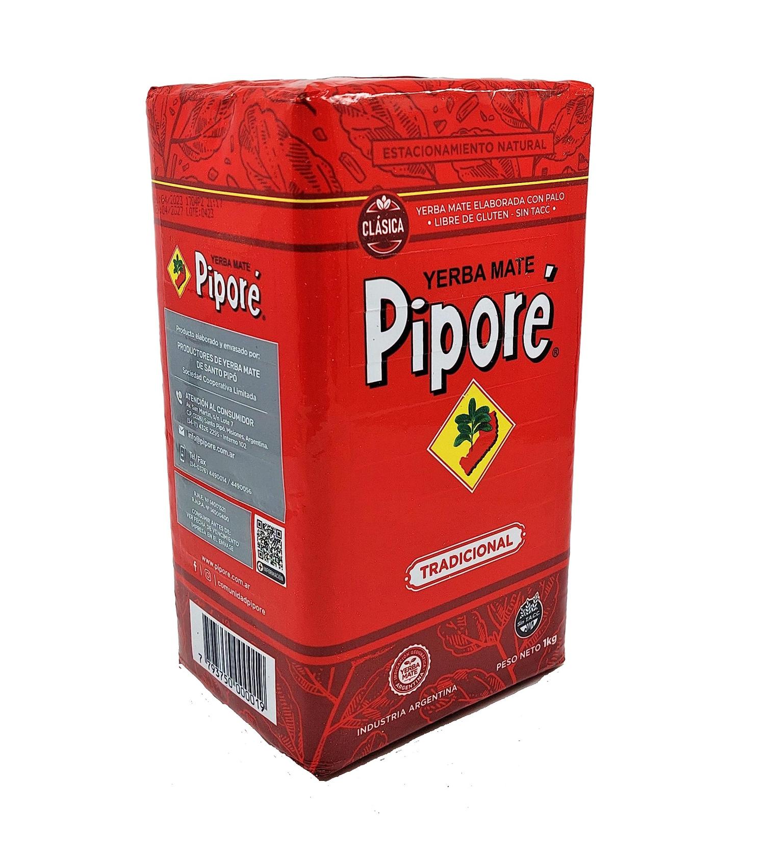 Pipore Yerba Mate 1kg - Premium Quality Argentine Tea - Buy Online on SooperMarket.com