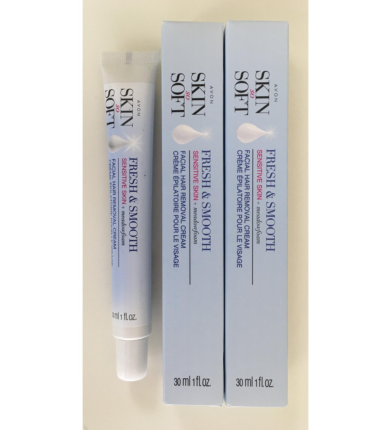 Avon Skin So Soft Fresh & Smooth Sensitive Skin Facial Hair Removal Cream