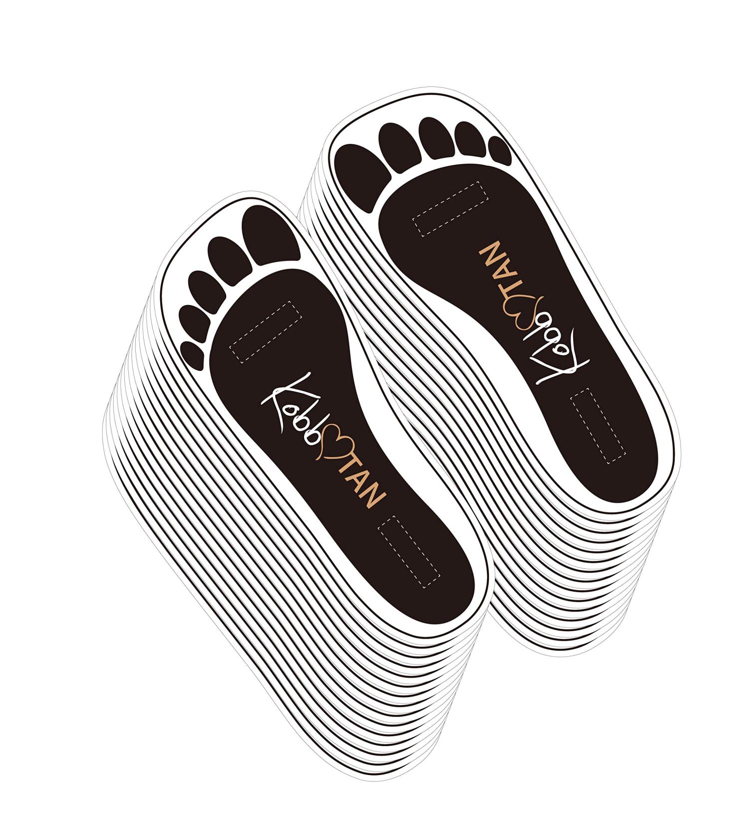 60 Pairs Spray Tan Feet Pads - 120 Feet for Sunless Tanning - Black - International Shipping Available - Buy Online on SooperMarket.com