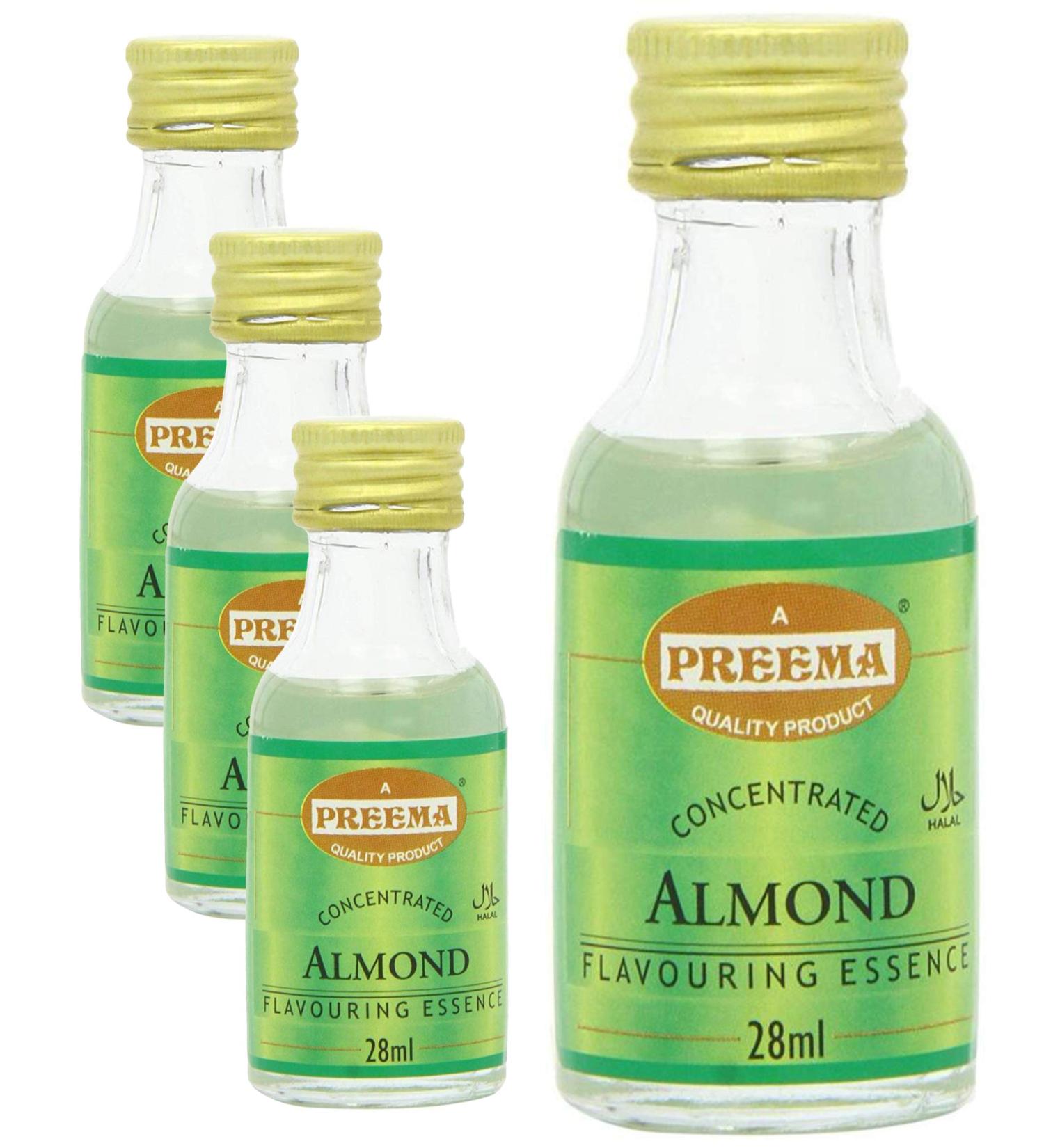4 x 28ml Almond Essence Baking Aroma Flavour Concentrated Cakes Cookies