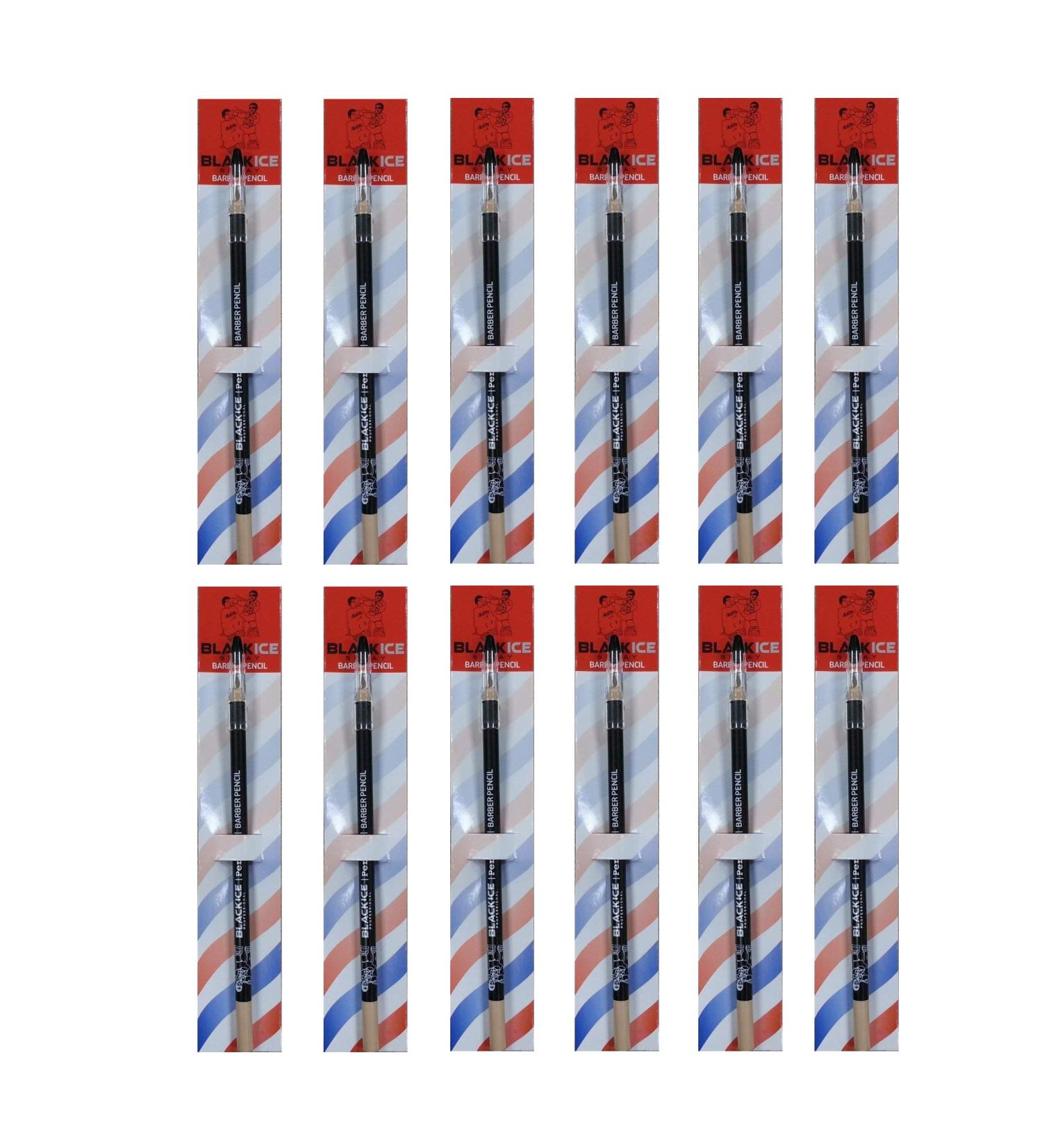 Black Ice Spray Barber Pencil (Tan) - 12 Pieces  Tool can be Used for Making Distinctive Beard  Mustache and Eyebrow Arches  Color:Tan  Pencil to Fill in Missing Spots.