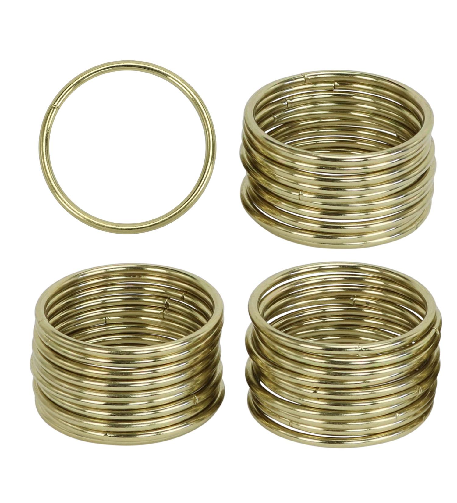 Iconikal Metal Macrame Rings 2-Inch Diameter Gold Tone 30-Pack - Buy Online on SooperMarket.com