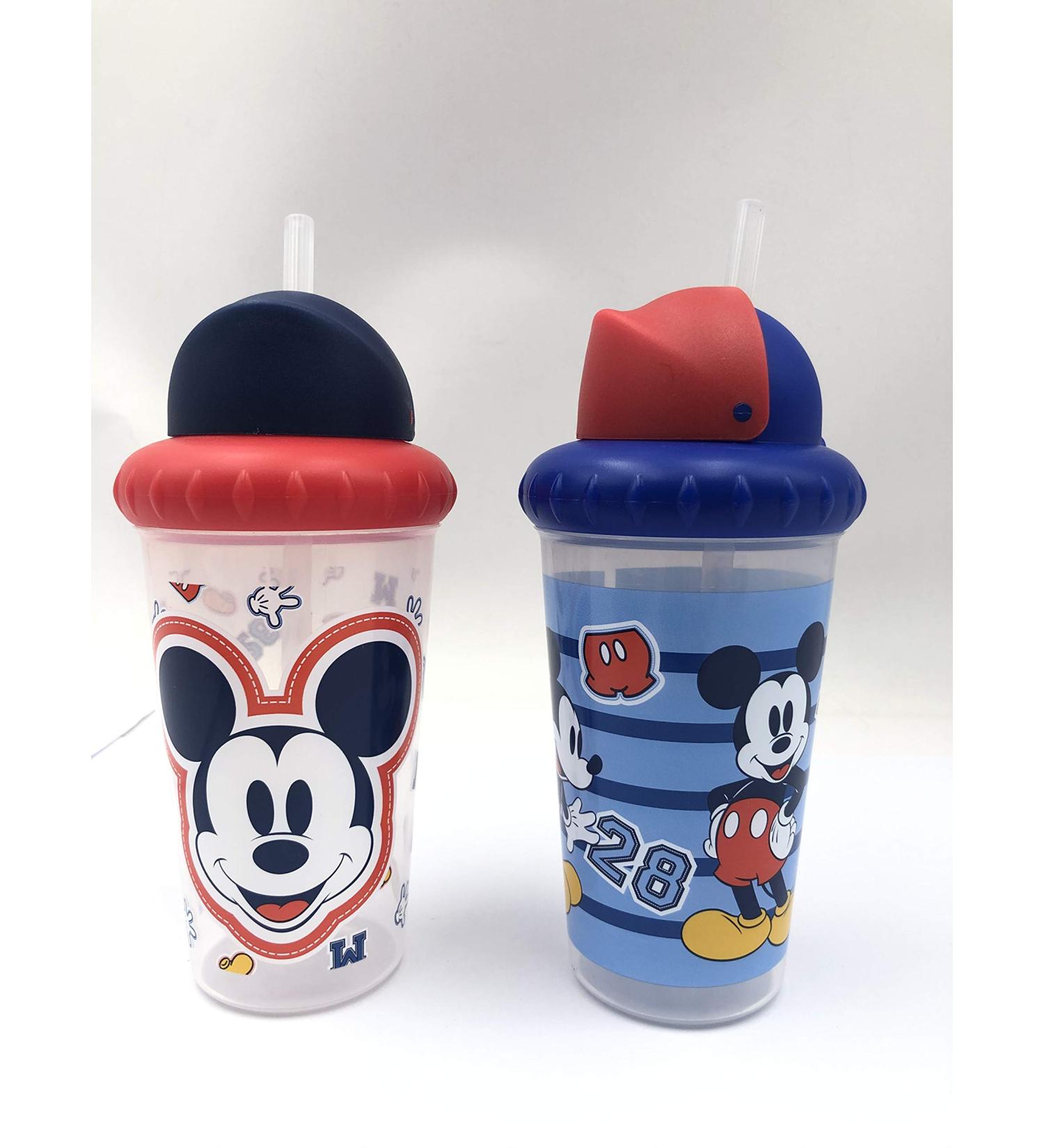 Disney Cudlie Baby Boy Mickey Mouse Sippy Cups 10 oz - Pack of 2 | Straw & Lid | Multicolor - Buy Online on SooperMarket.com