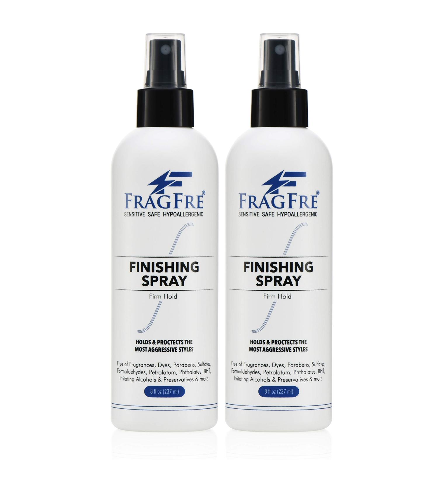 Hair Finishing Spray Firm Hold 8 oz (2-Pack Gift Set) - Hair Spray for Sensitive Skin - Fragrance Free Hypoallergenic Parabens Free - Holds and Protects Without Irritations - Vegan 8 Fl Oz (Pack of 2) - Buy Online on SooperMarket.com