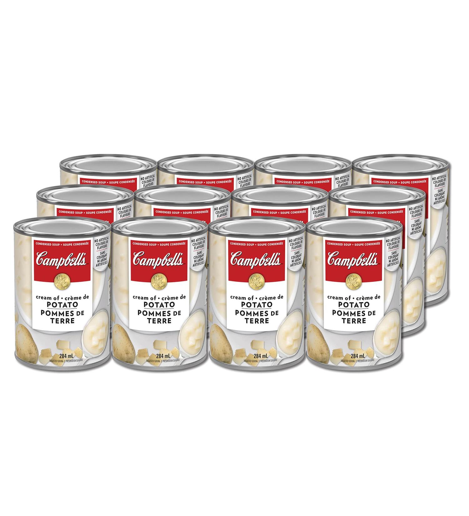 Campbell's Cream of Potato Soup 284ml 12-Count Cream Of Potato 284 ml (Pack of 12) - Buy Online on SooperMarket.com