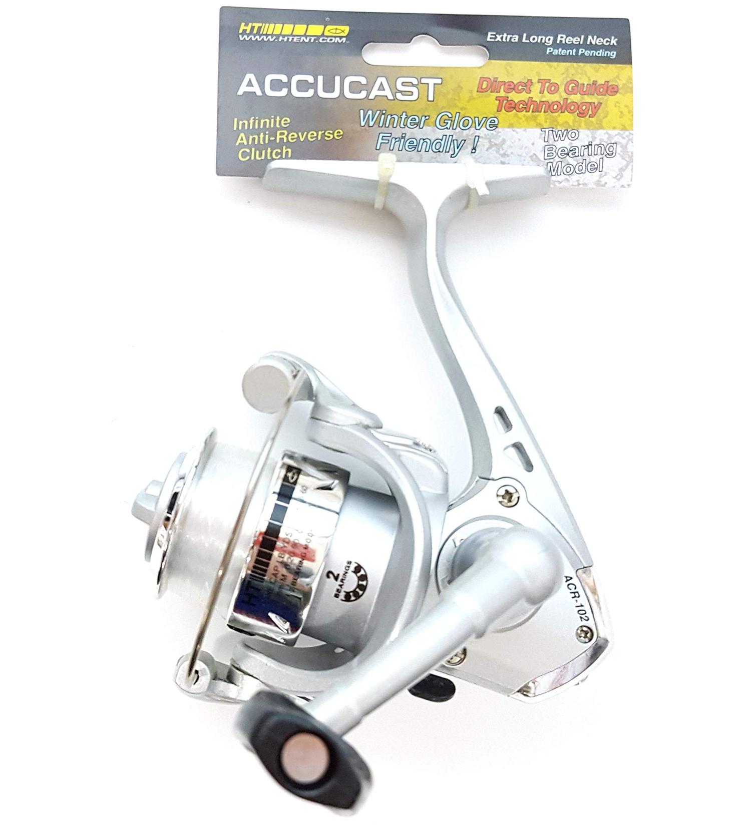 HT Enterprise ACR-102C Accucast Spinning Reel 2B Infinite Anti-Reverse Ultralight, Multicolor