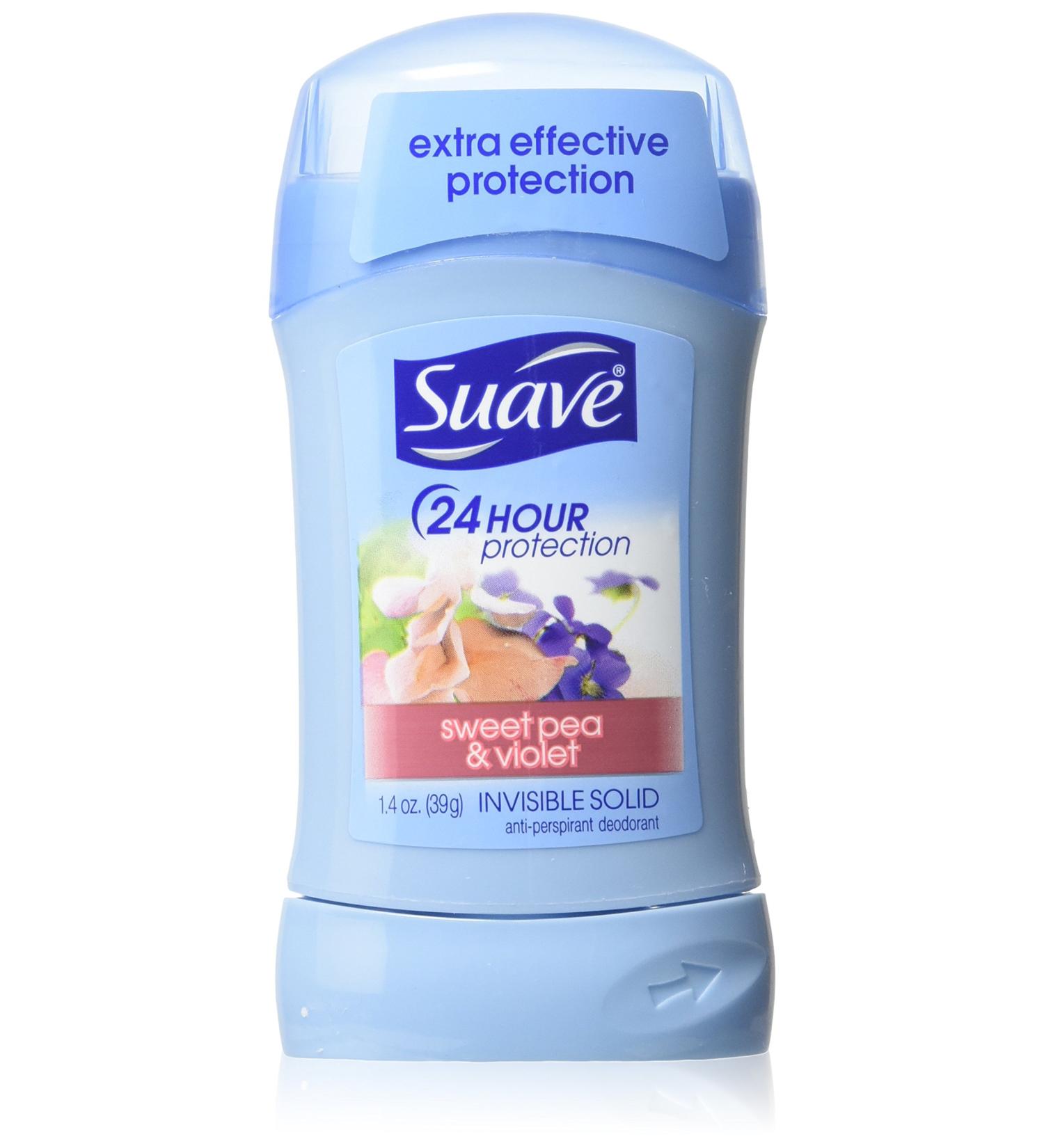Buy Suave Deodorant 1.4oz (6 Pack) - 24Hr Sweet Pea/Violet Invisible Solid - International Shipping Available - Buy Online on SooperMarket.com