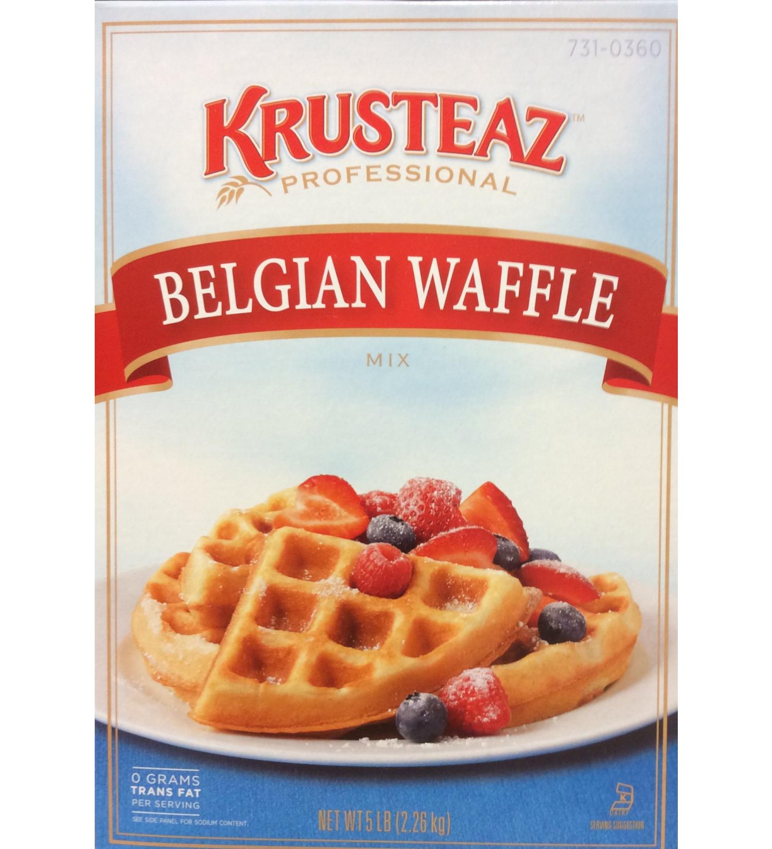 Krusteaz Belgian Waffle Mix 5lbs (2-Pack) - Restaurant Quality - Buy Online on SooperMarket.com