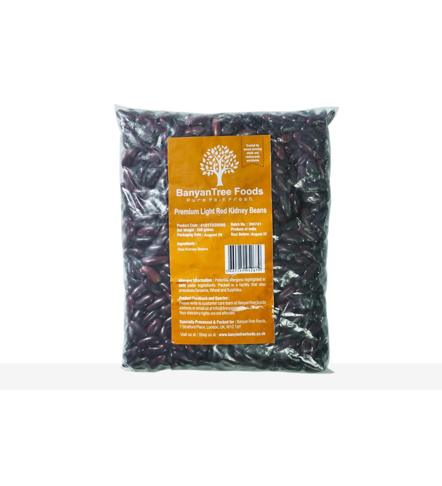 BanyanTree Foods Red Kidney Beans ( Rajma) 500g All Natural Indian Origin | Unpolished | Vegan