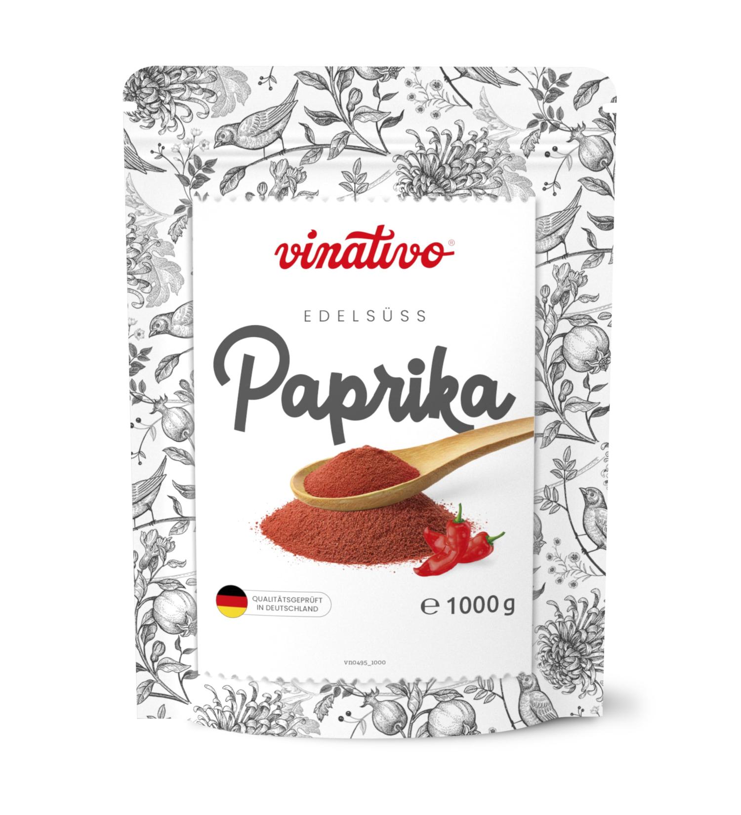 Vinativo Sweet Paprika - Ground 1kg | Premium Quality Gourmet Spanish Paprika Powder - Mild Flavor - Buy Online on SooperMarket.com
