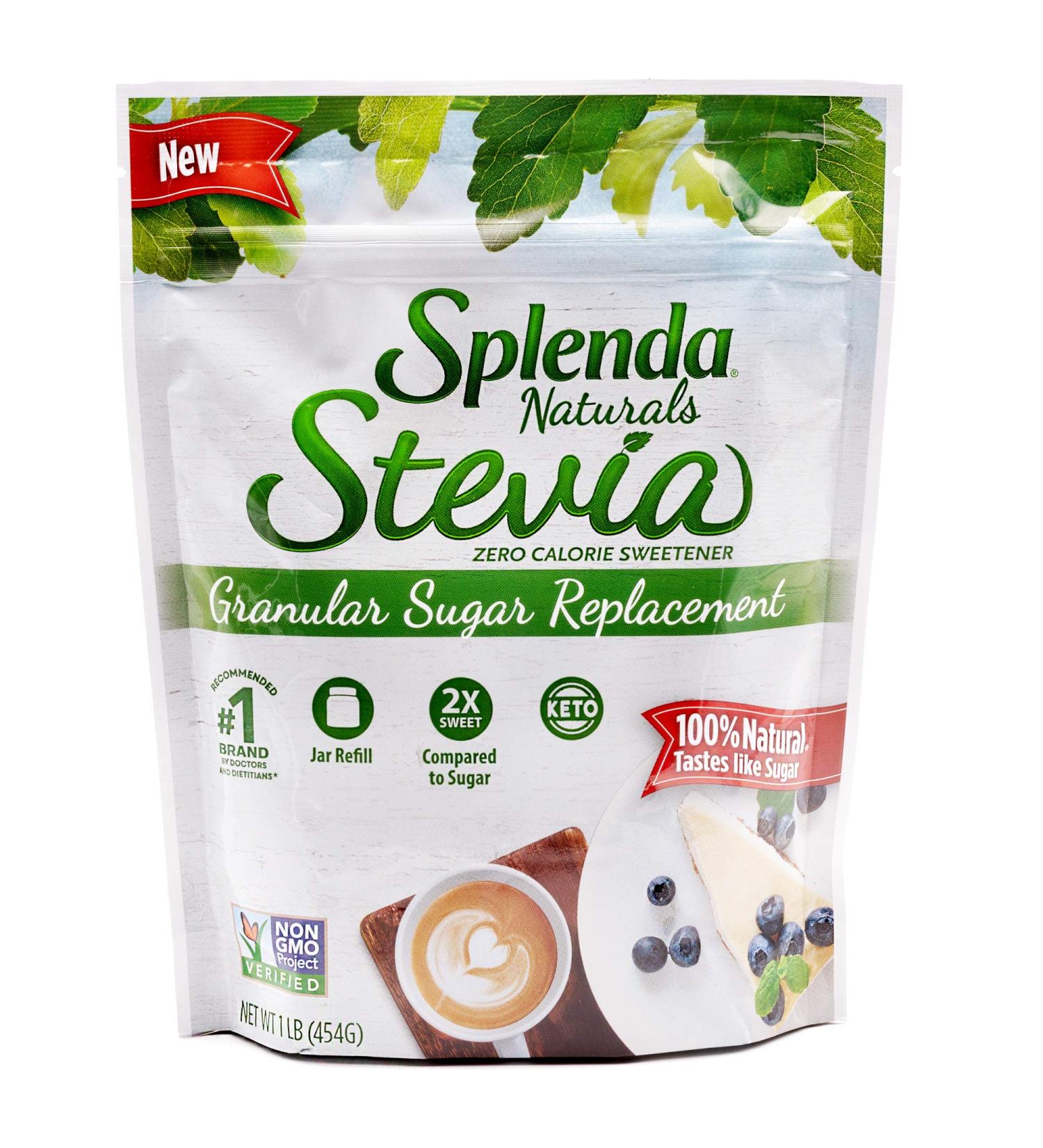 SPLENDA Naturals Stevia Zero Calorie Sweetener Refill - 16 oz Jar - Buy Online on SooperMarket.com