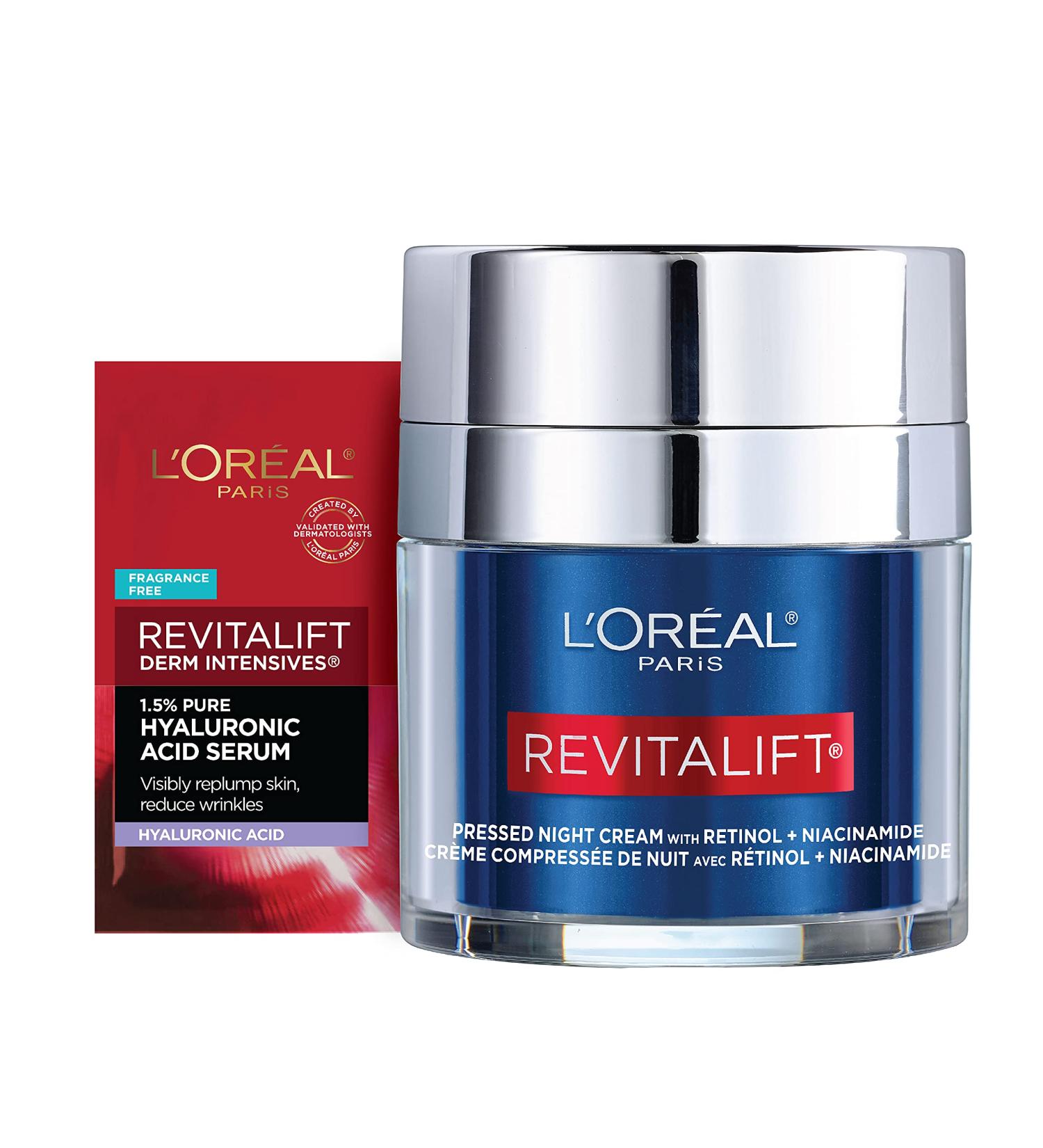 Revitalift Night Cream with Retinol & Niacinamide - Hydrate & Reduce Wrinkles | L'Oreal Paris - Buy Online on SooperMarket.com