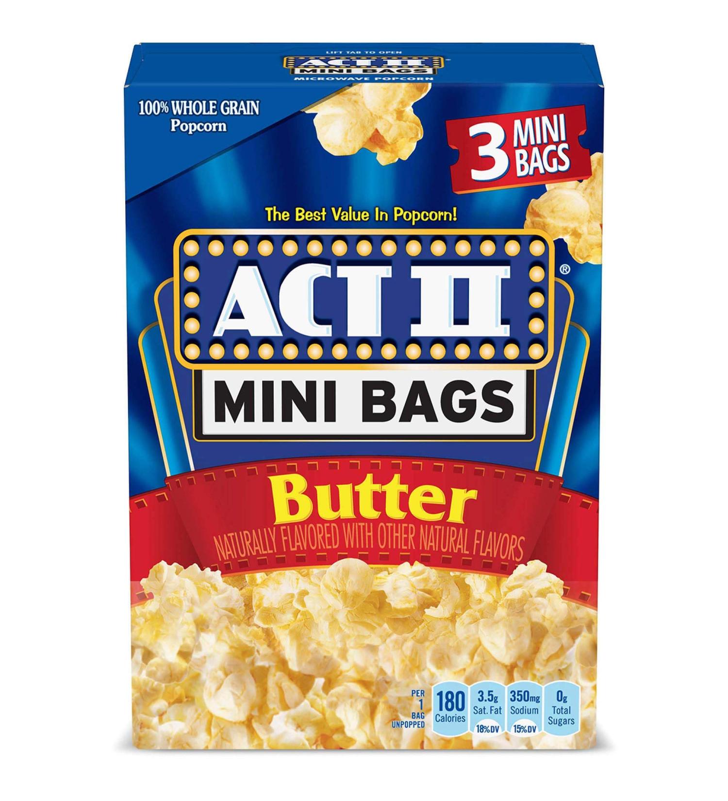 ACT II Butter Microwave Popcorn 1.6oz Mini Bags - Pack of 36 - Buy Online on SooperMarket.com