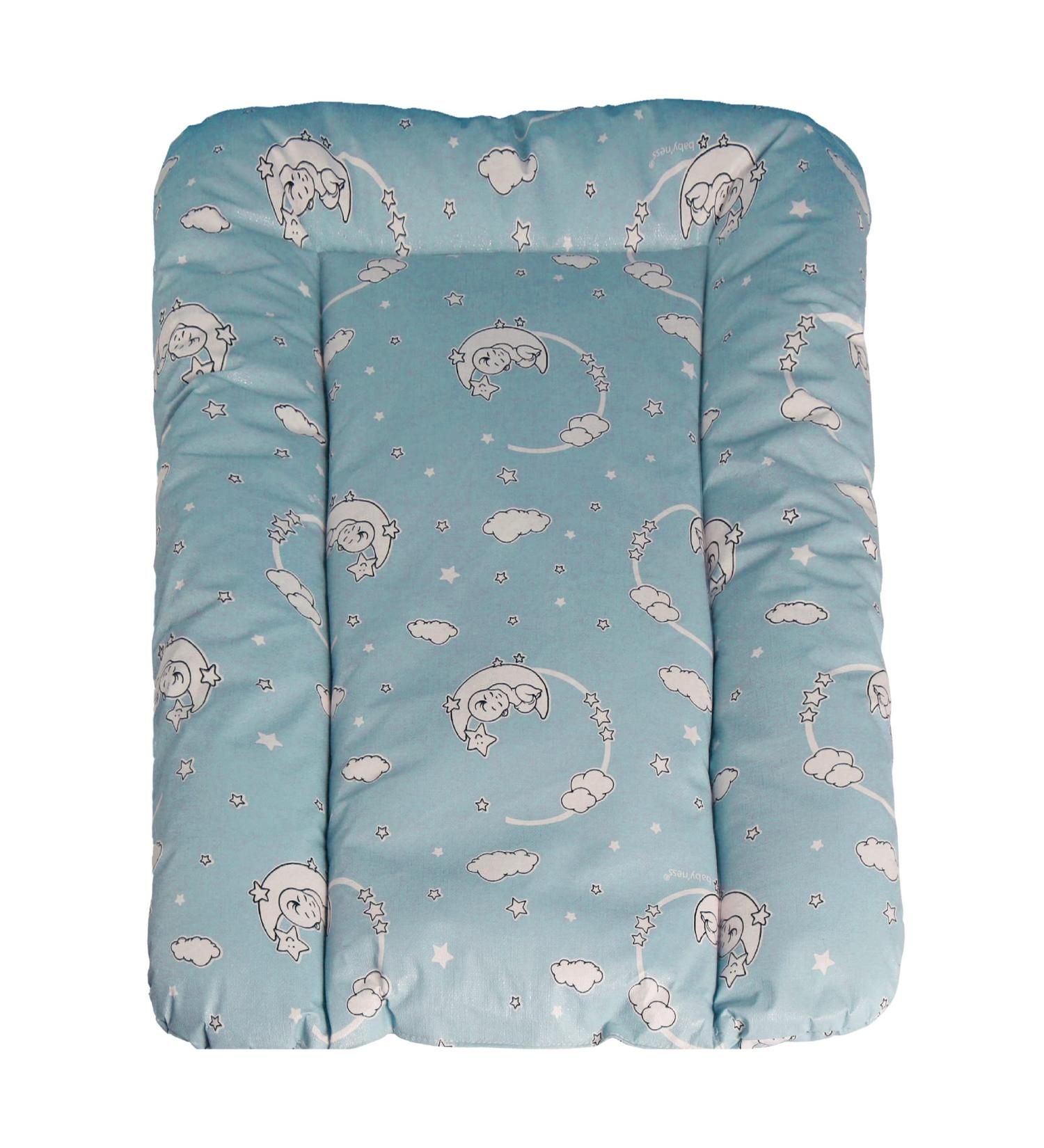 Babynness Waterproof Wrapping - High Quality Wipeable & Easy to Clean - Diaper Documents Organizer in Moon & Star Blue - 50x70 cm - Buy Online on SooperMarket.com