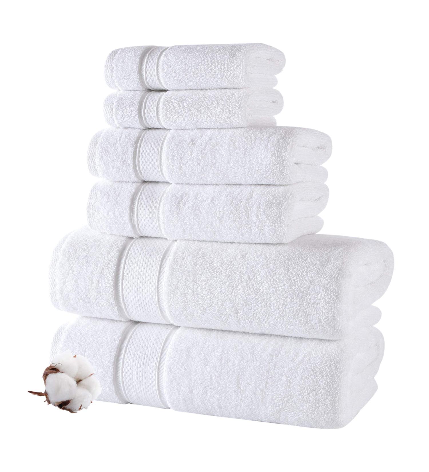Nova Luxury Linen - Hotel Quality Turkish Towel Set (6 Pcs, Pure White) - Buy Online on SooperMarket.com