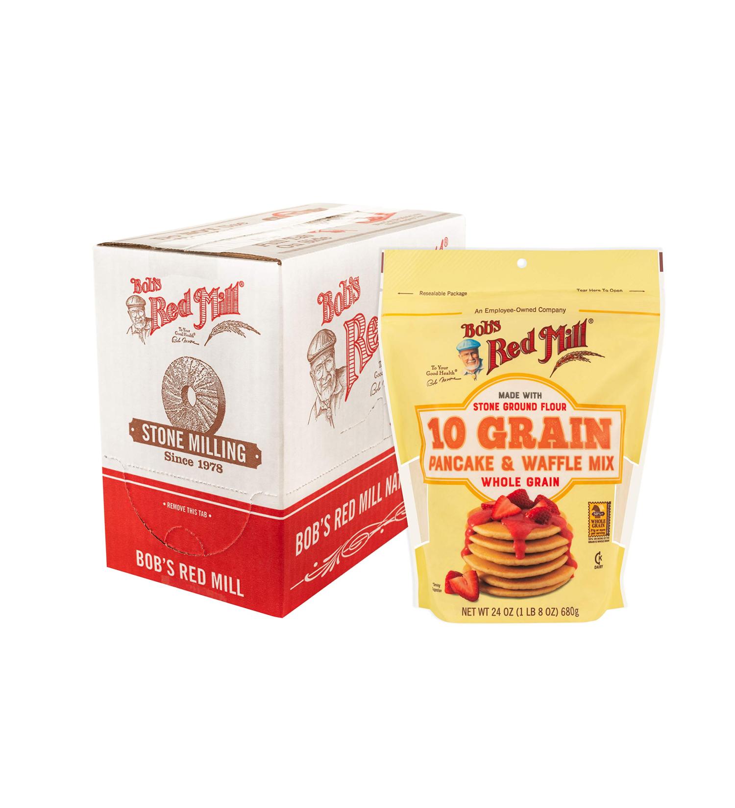 Bob's Red Mill 10 Grain Pancake & Waffle Mix 24-ounce (Pack of 4) - Buy Online on SooperMarket.com