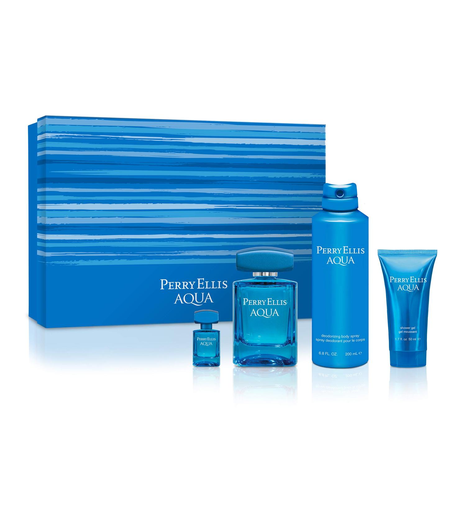 Perry Ellis Aqua for Men 4-Piece Gift Set - Buy Online on SooperMarket.com