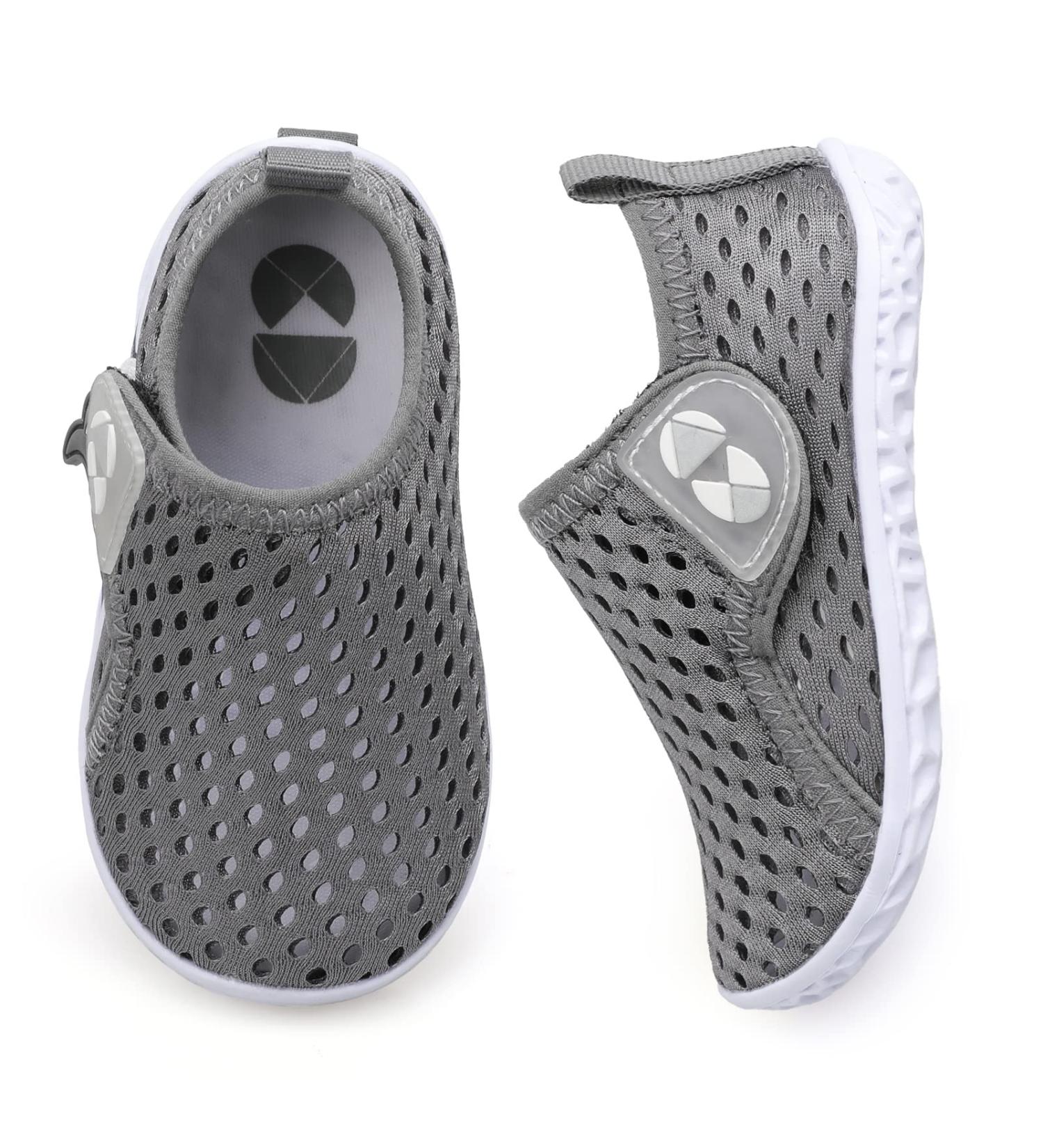 Kids Toddler Water Shoes | Barefoot Swim Beach Aqua Shoes for Boys & Girls | Quick Dry Outdoor Sports Shoes | Size 7-7.5 - Ty2 Bmeshgreyn - Buy Online on SooperMarket.com