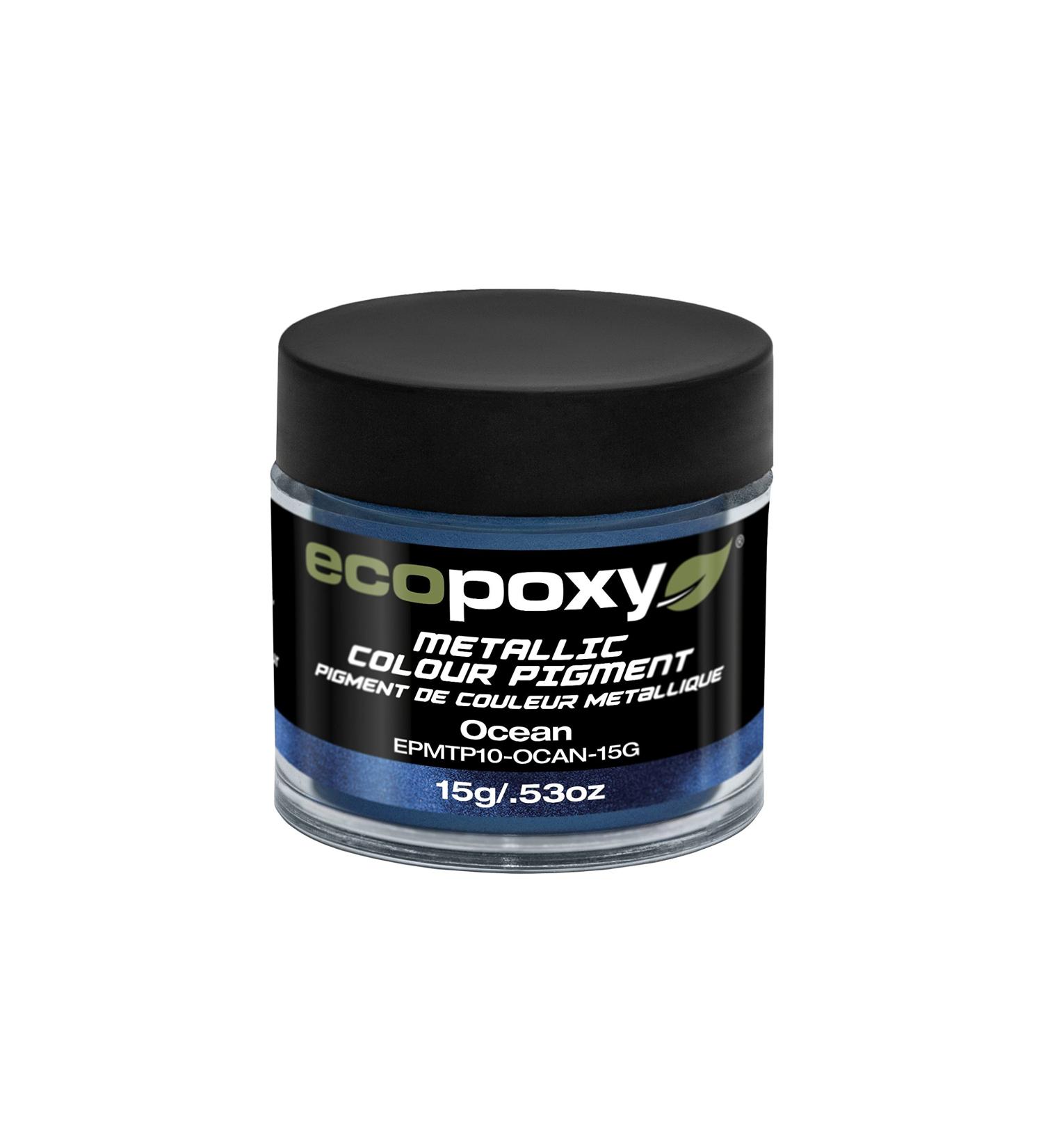 EcoPoxy 15g Ocean Metallic Color Pigment Powder for Epoxy Resin Dye - Buy Online on SooperMarket.com