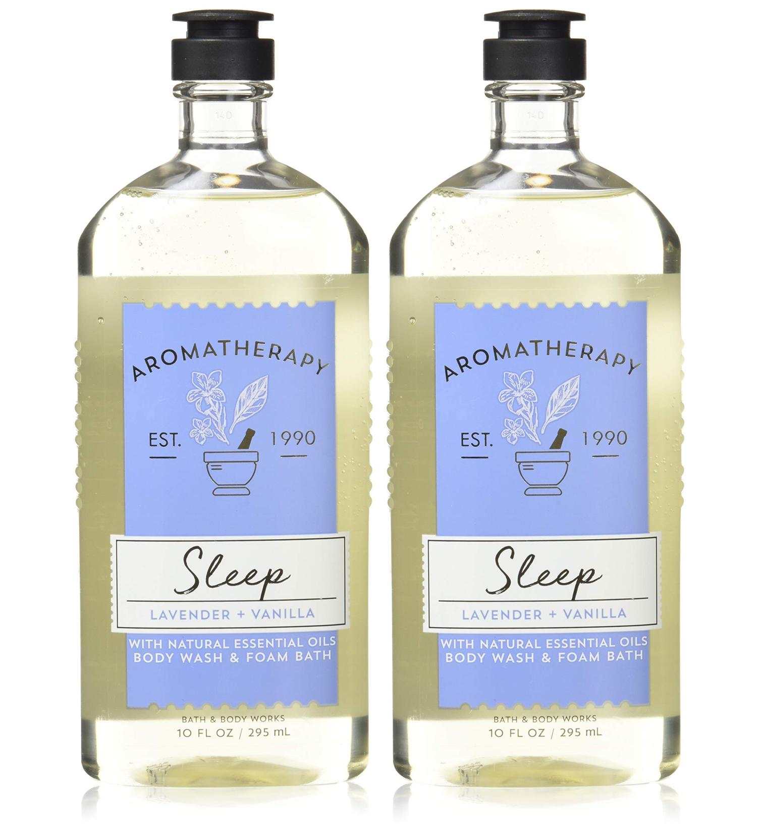 Bath and Body Works Aromatherapy Sleep Lavender Vanilla Body Wash Foam Bath 10oz - 2 Pack - Buy Online on SooperMarket.com