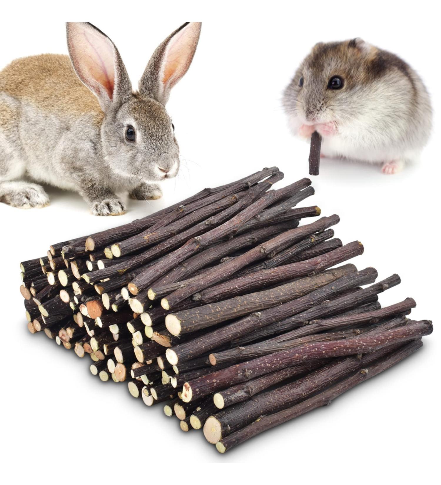 ERKOON Organic Apple Sticks 300g/500g Molar Treats for Small Animals - Hamster, Rabbit, Guinea Pig, Chinchilla, Squirrel - Chew Toys - Natural Apple Branch - 10.5 Ounce (Pack of 1) - Buy Online on SooperMarket.com