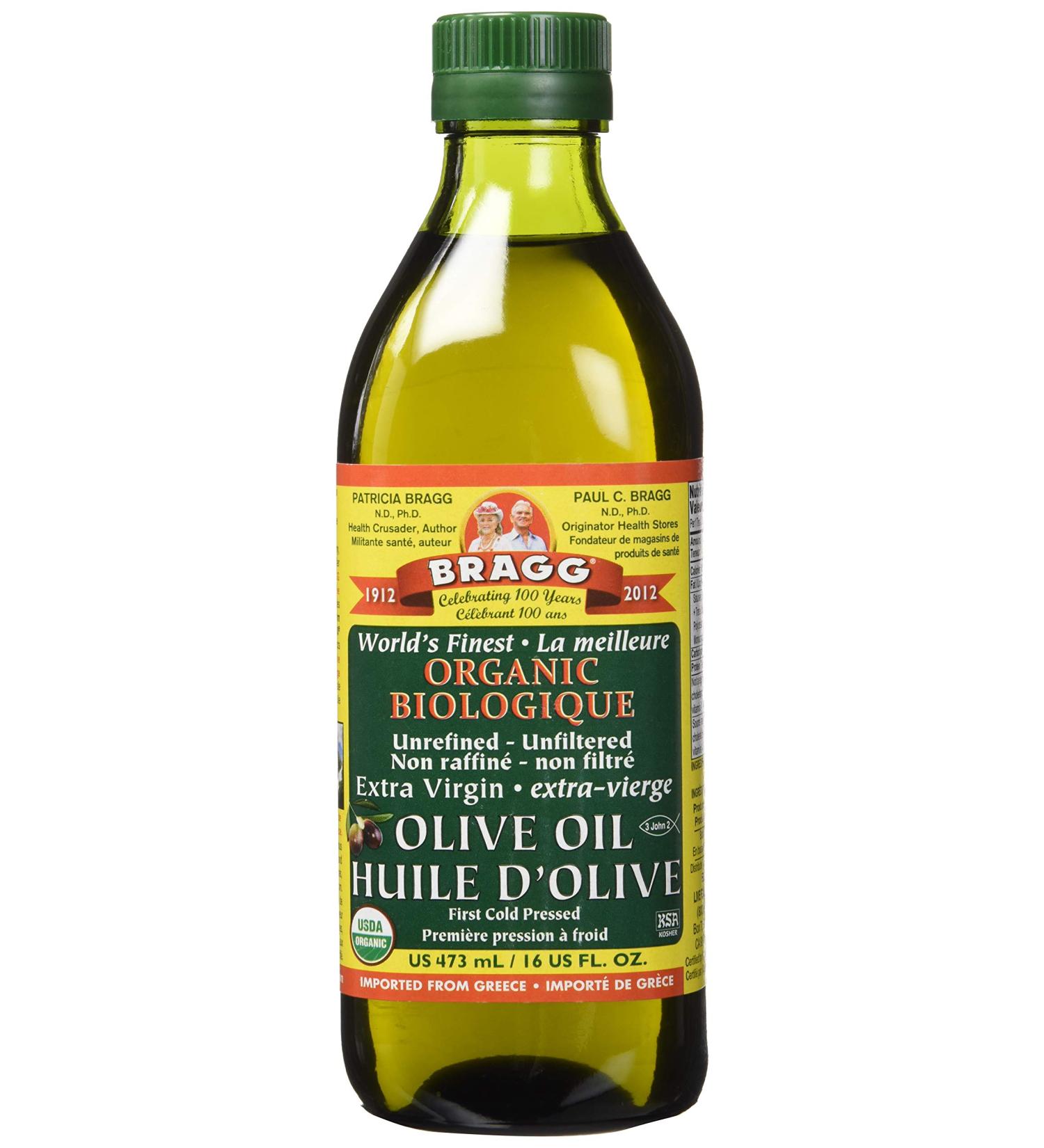 Bragg Live Food Bragg Organic Unrefined Extra Virgin Olive Oil 0.47 L - Buy Online on SooperMarket.com