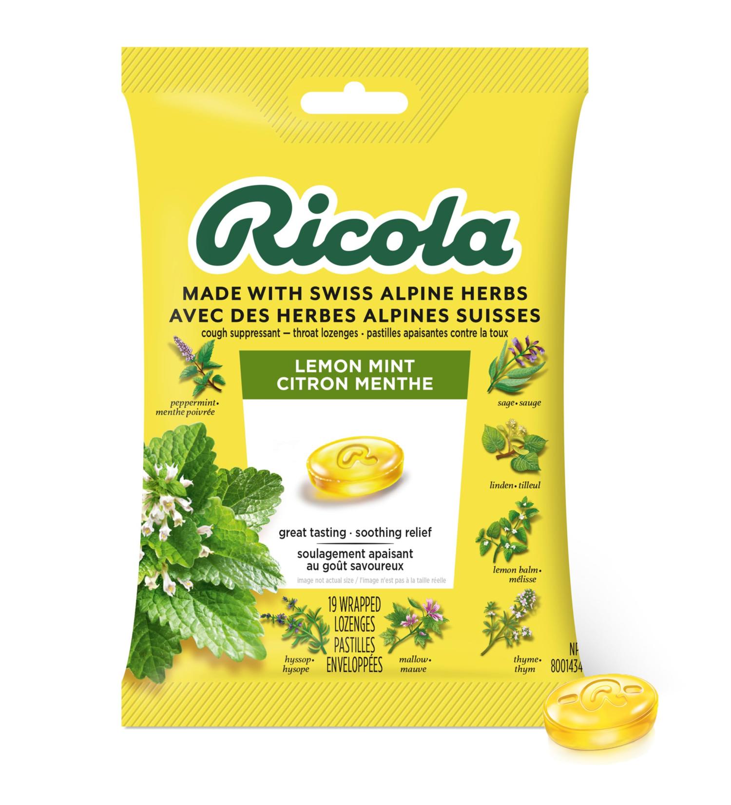 Ricola Lemon Mint Cough Drops 19 Count - Buy Online on SooperMarket.com