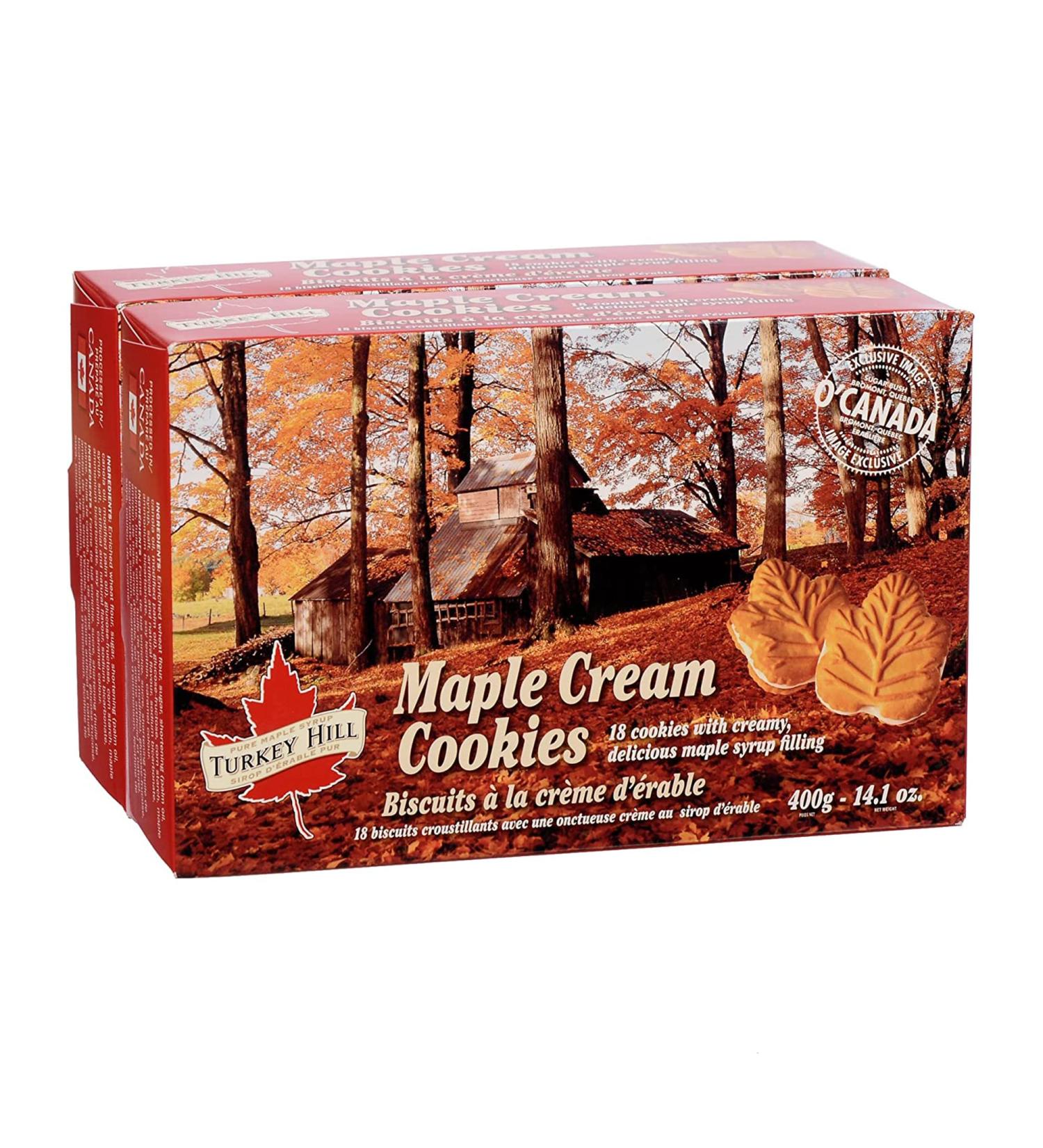 Turkey Hill Sugarbush Maple Cream Filled Cookies - 100% Pure Canadian Premium Maple Syrup, All-Natural, Delicious Cookie - 14.1oz (2 Pack) - Buy Online on SooperMarket.com