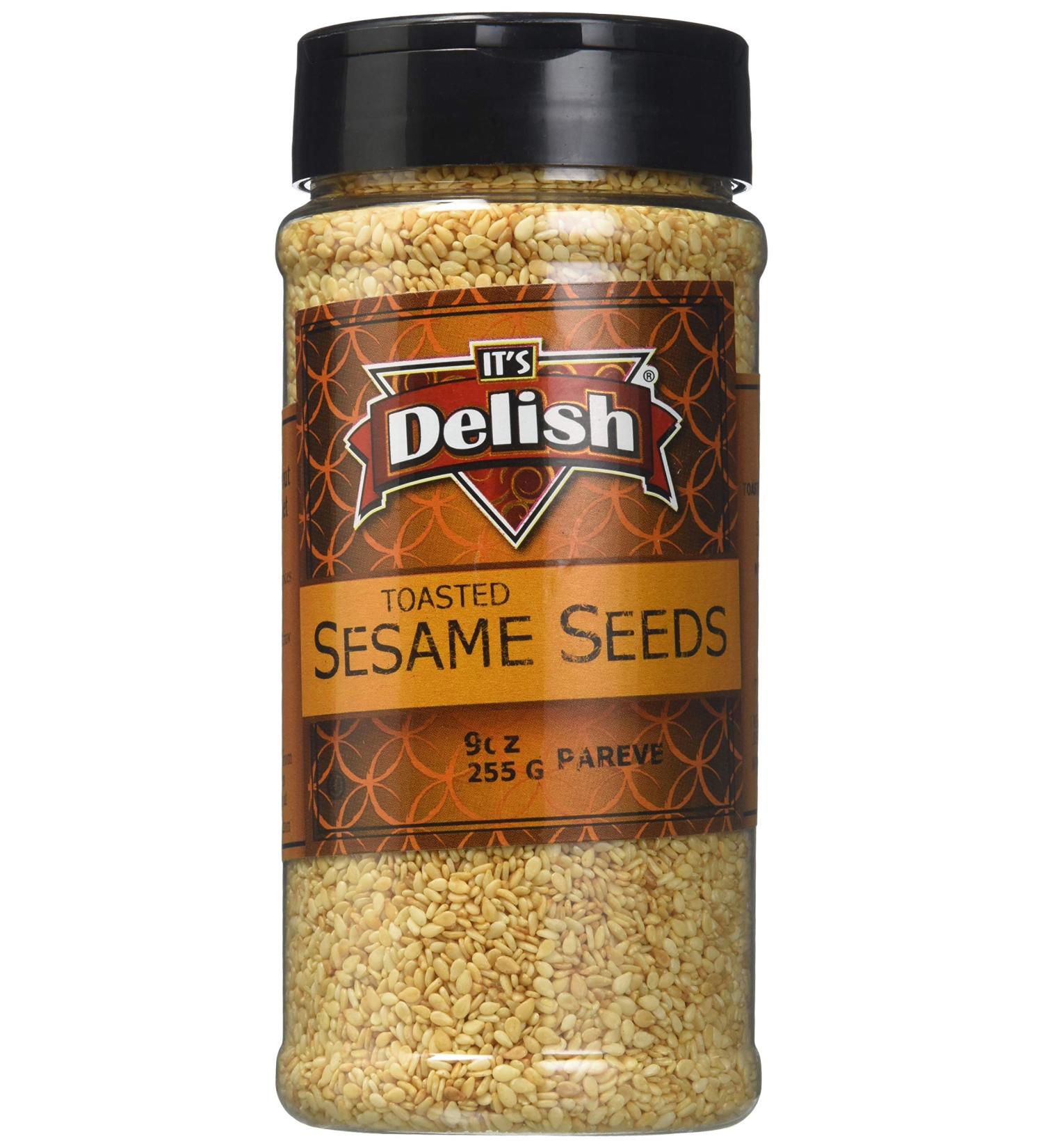 Premium Gourmet Toasted Sesame Seeds - 9 Oz Medium Jar by Its Delish - Buy Online on SooperMarket.com