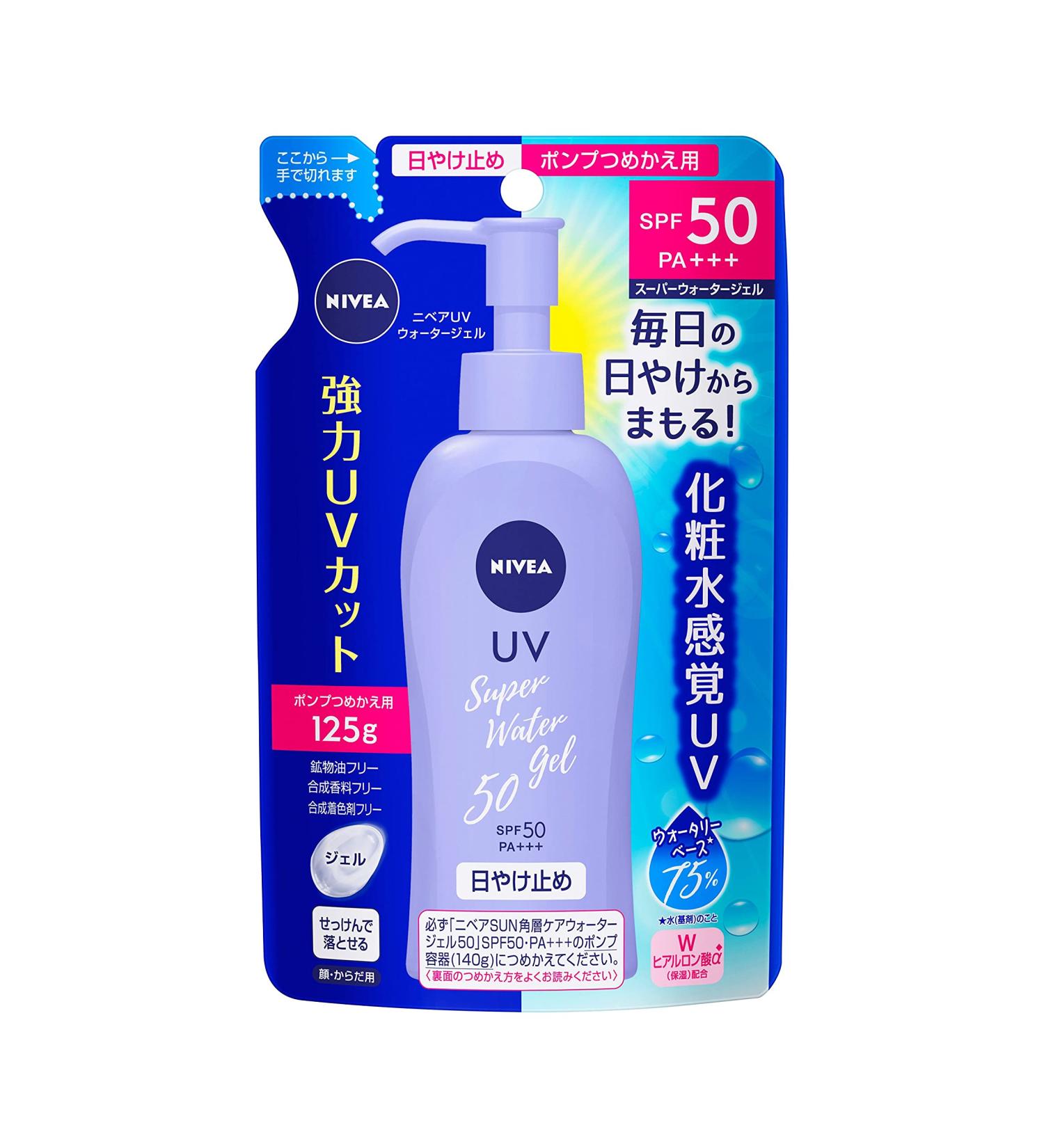 Nivea Sun Protect Super Water Gel SPF50/PA+++ Refill - 125g | Sunscreen - Buy Online on SooperMarket.com