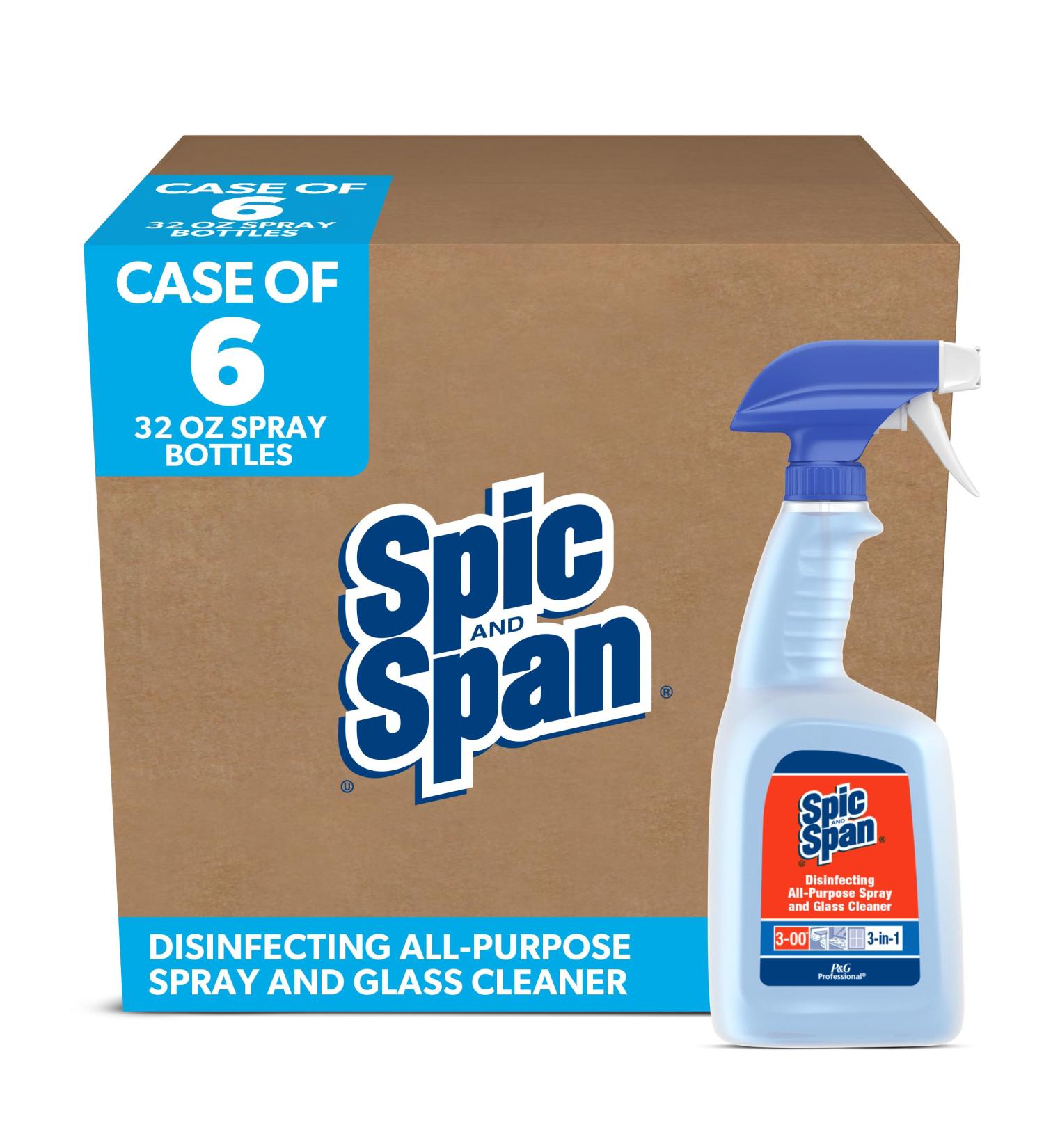 Buy Spic and Span 3-in-1 Multi Surface Cleaner Spray - 32 fl oz (Case of 6) | International Shipping Available - Buy Online on SooperMarket.com
