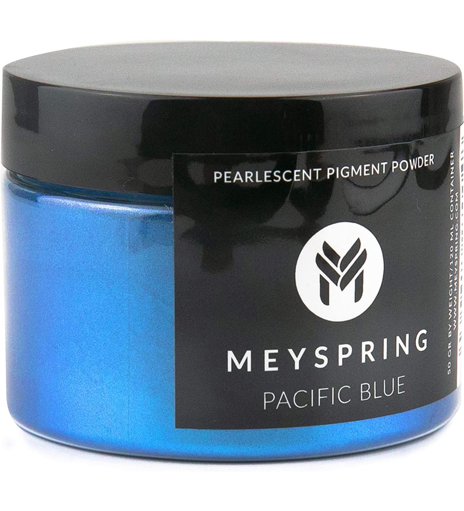 MEYSPRING Pacific Blue Epoxy Resin Color Pigment - 50g for Art, Ecopoxy, UV Resin - Buy Online on SooperMarket.com
