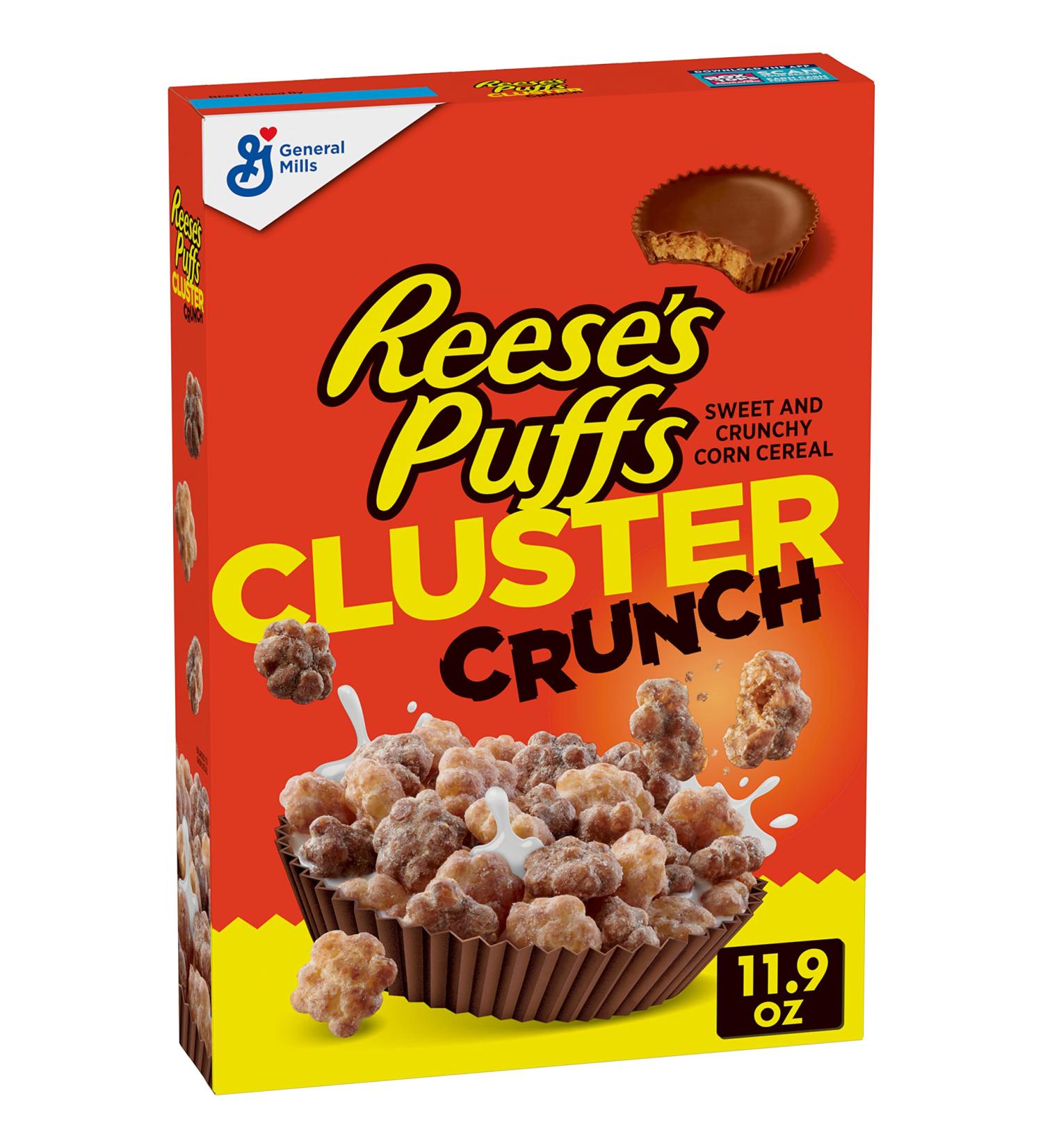 Reese's Puffs Cluster Crunch Cereal 11.9 oz - Delicious Breakfast Option - Buy Online on SooperMarket.com