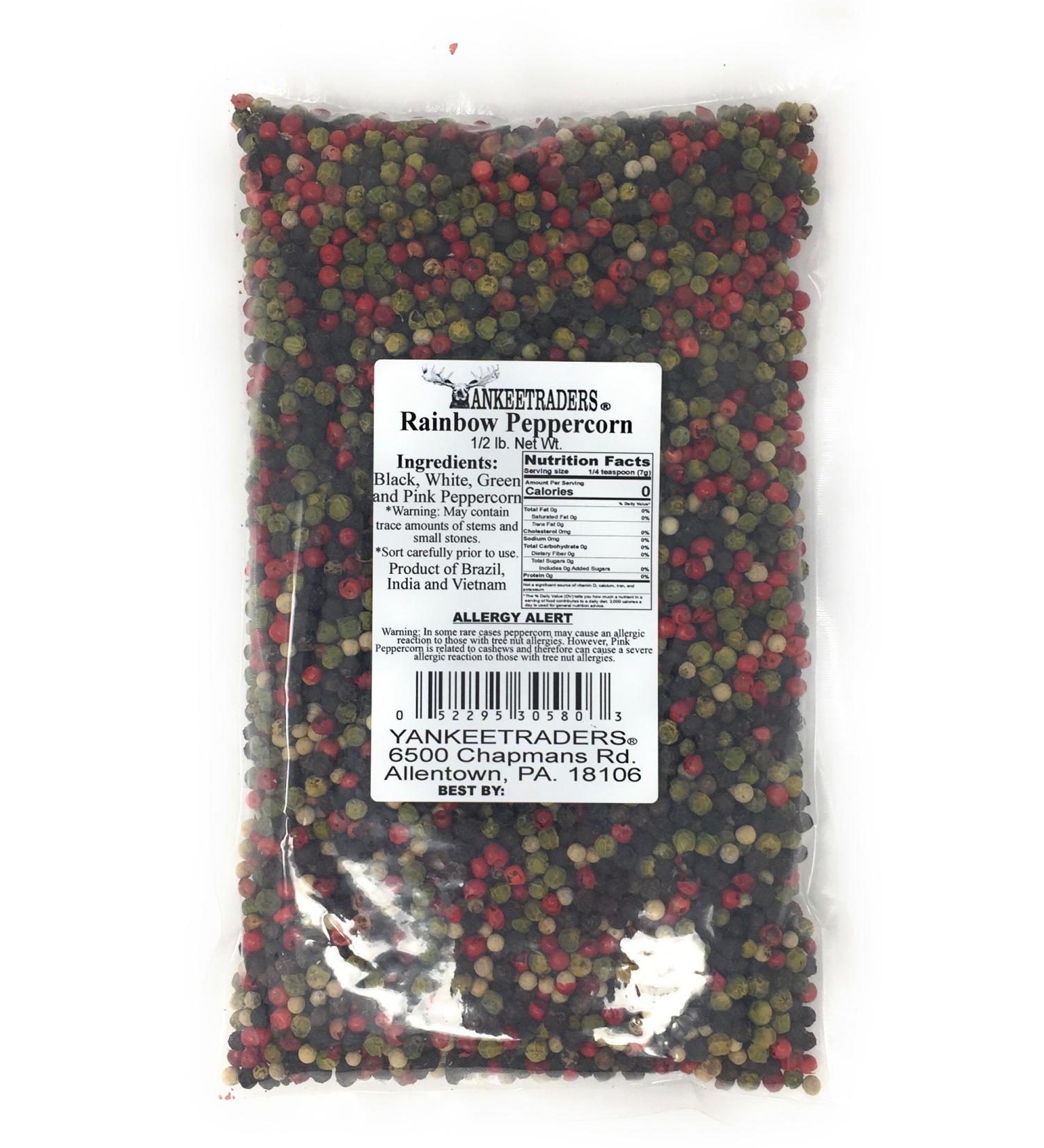 Yankee Traders Brand Rainbow Assorted Whole Peppercorns 8 oz - Pack of 1 - Buy Online on SooperMarket.com