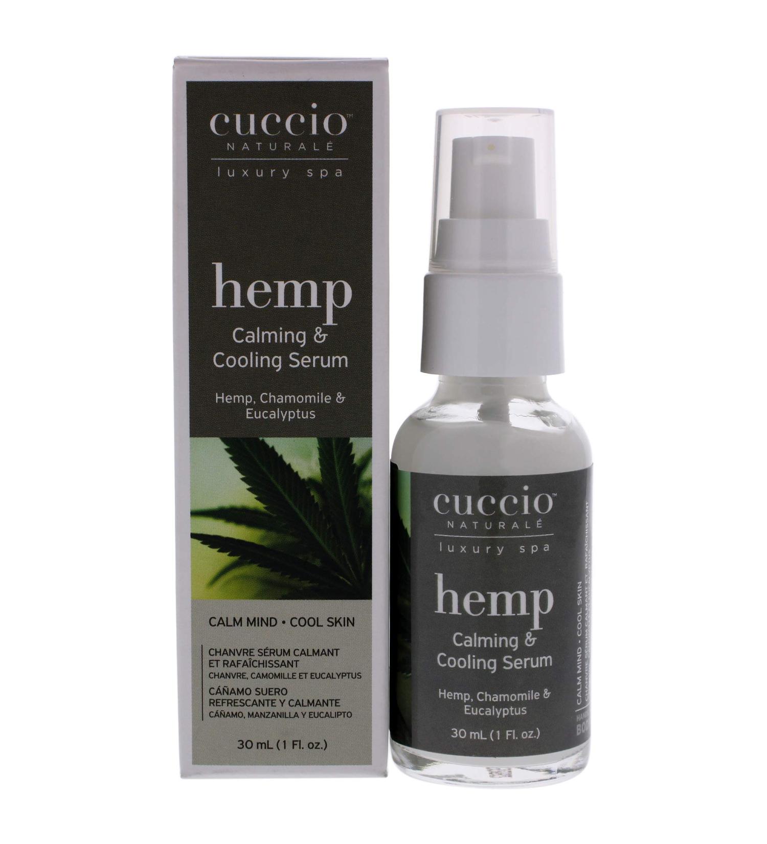Cuccio Naturale Hemp Calming Serum | Chamomile & Eucalyptus | Stress Relief & Hydration | 1 Oz - Buy Online on SooperMarket.com