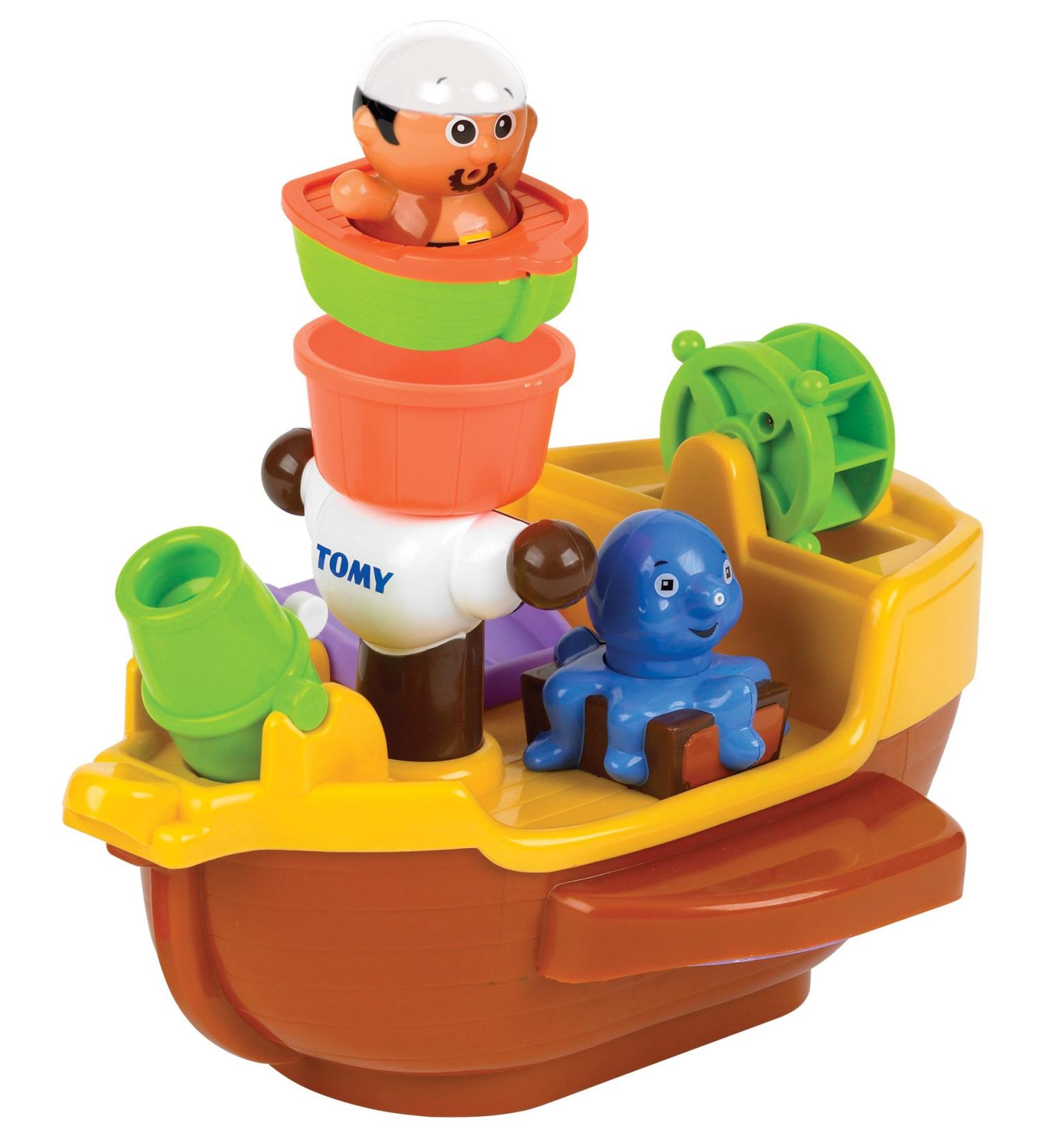 TOMY Toomies Pirate Bath Toy | Water Play Shower Baby Toy for Kids | Suitable for Toddlers & Children Boys & Girls from 18 Months - Buy Online on SooperMarket.com
