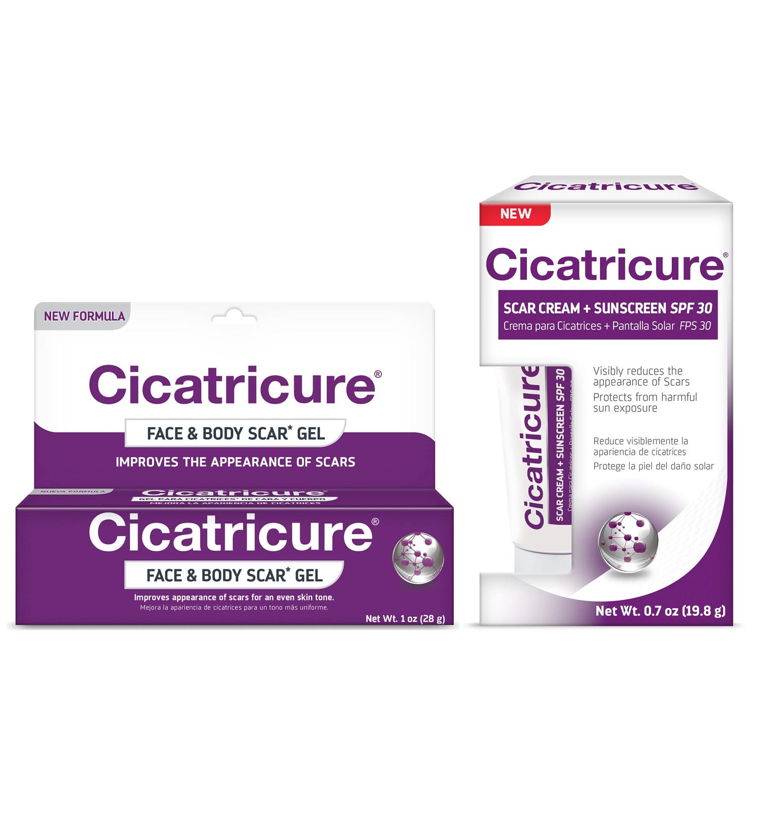 Cicatricure Scar Gel & Cream Bundle - Ultimate Scar Treatment Combo - Buy Online on SooperMarket.com