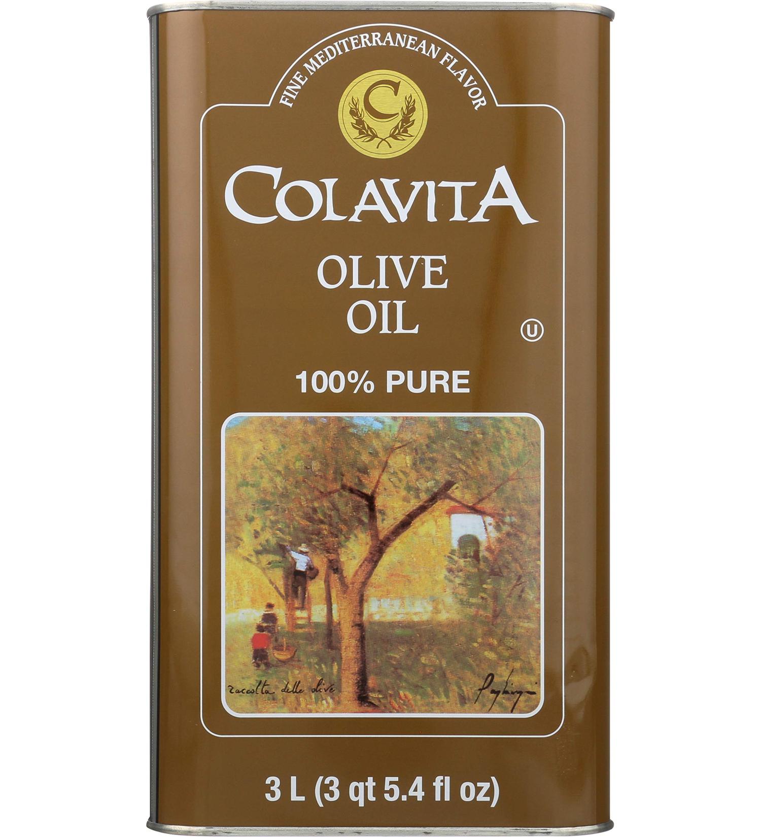 Colavita Olive Oil Tin - 101.4 fl oz | Premium Extra Virgin Olive Oil - Buy Online on SooperMarket.com