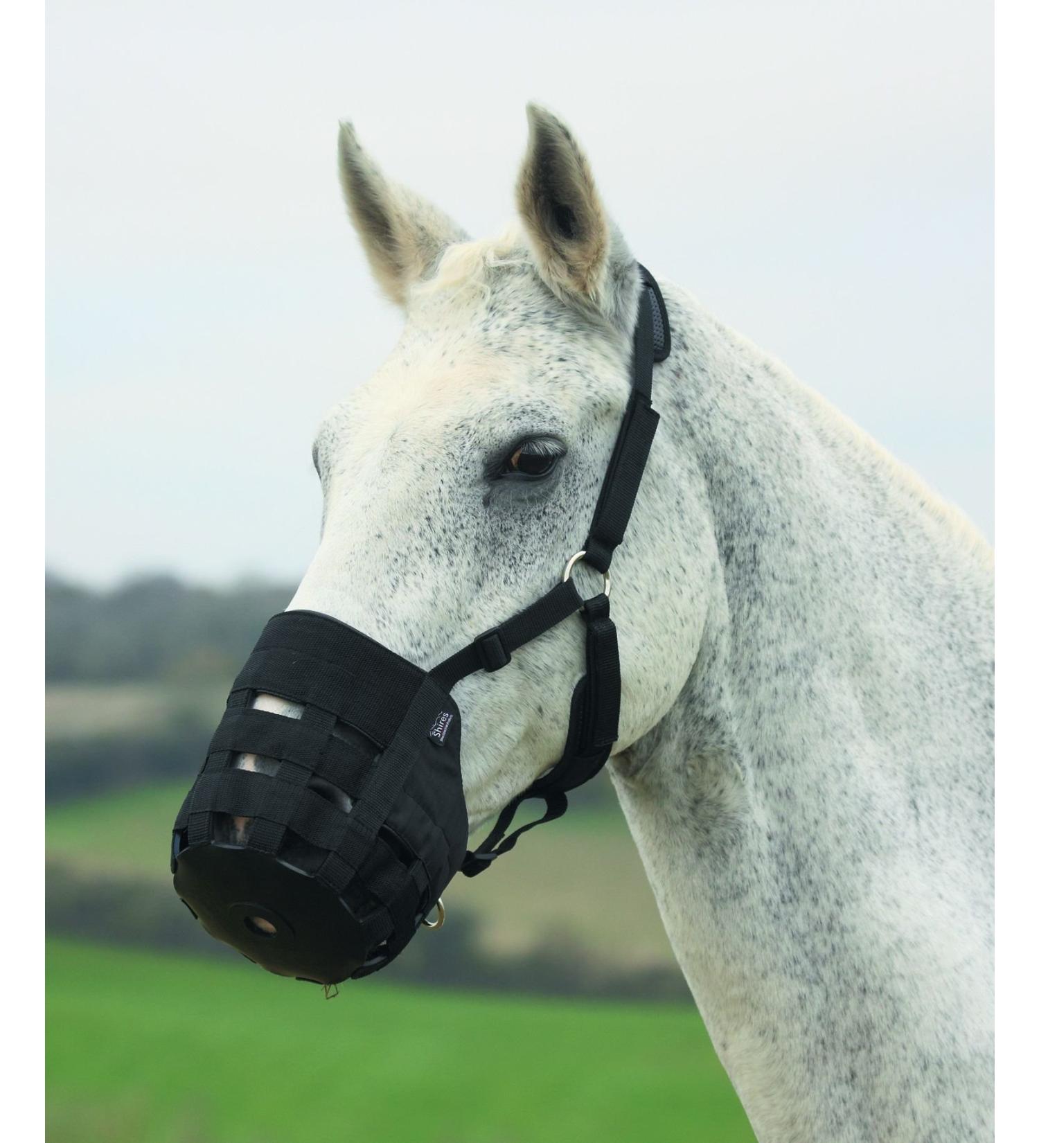 Shires Comfort Grazing Muzzle Black Small Pony