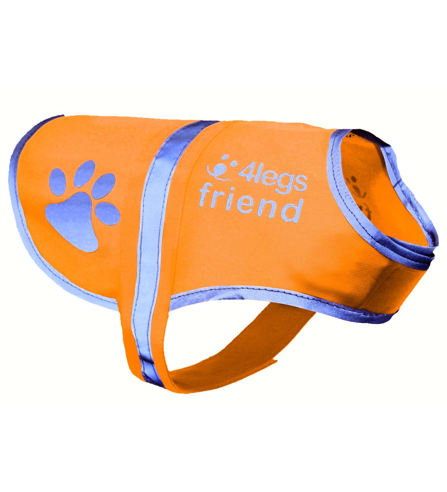 4Legriend Dogs Security Vest - High Visibility Blaze Orange Medium | 5 Sizes for Outdoor Safety Day & Night | Protects from Cars & Hunting Accidents - Buy Online on SooperMarket.com