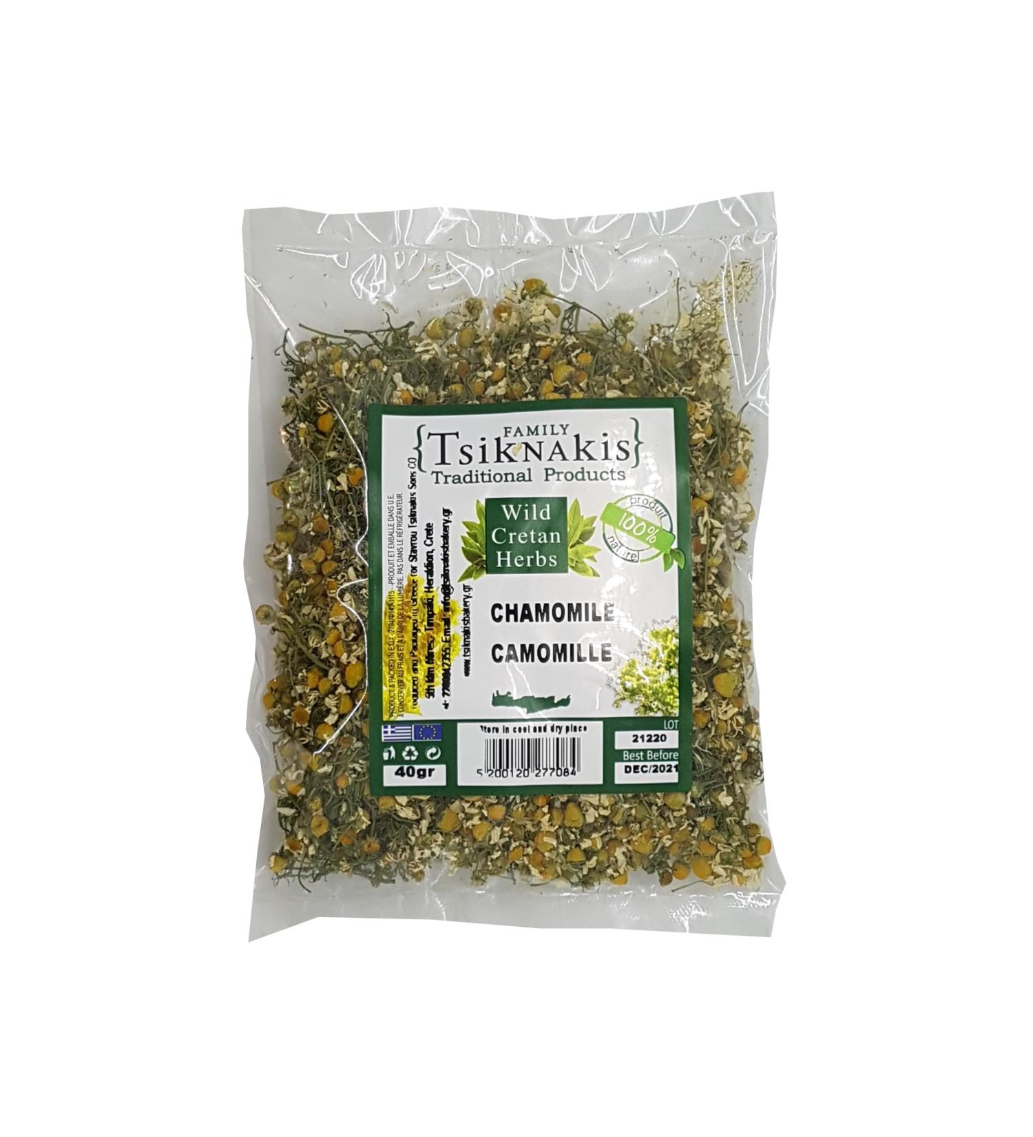 Wild Chamomile Herbs 40g handpicked from Greece Cretan Island mountains. - Buy Online on SooperMarket.com