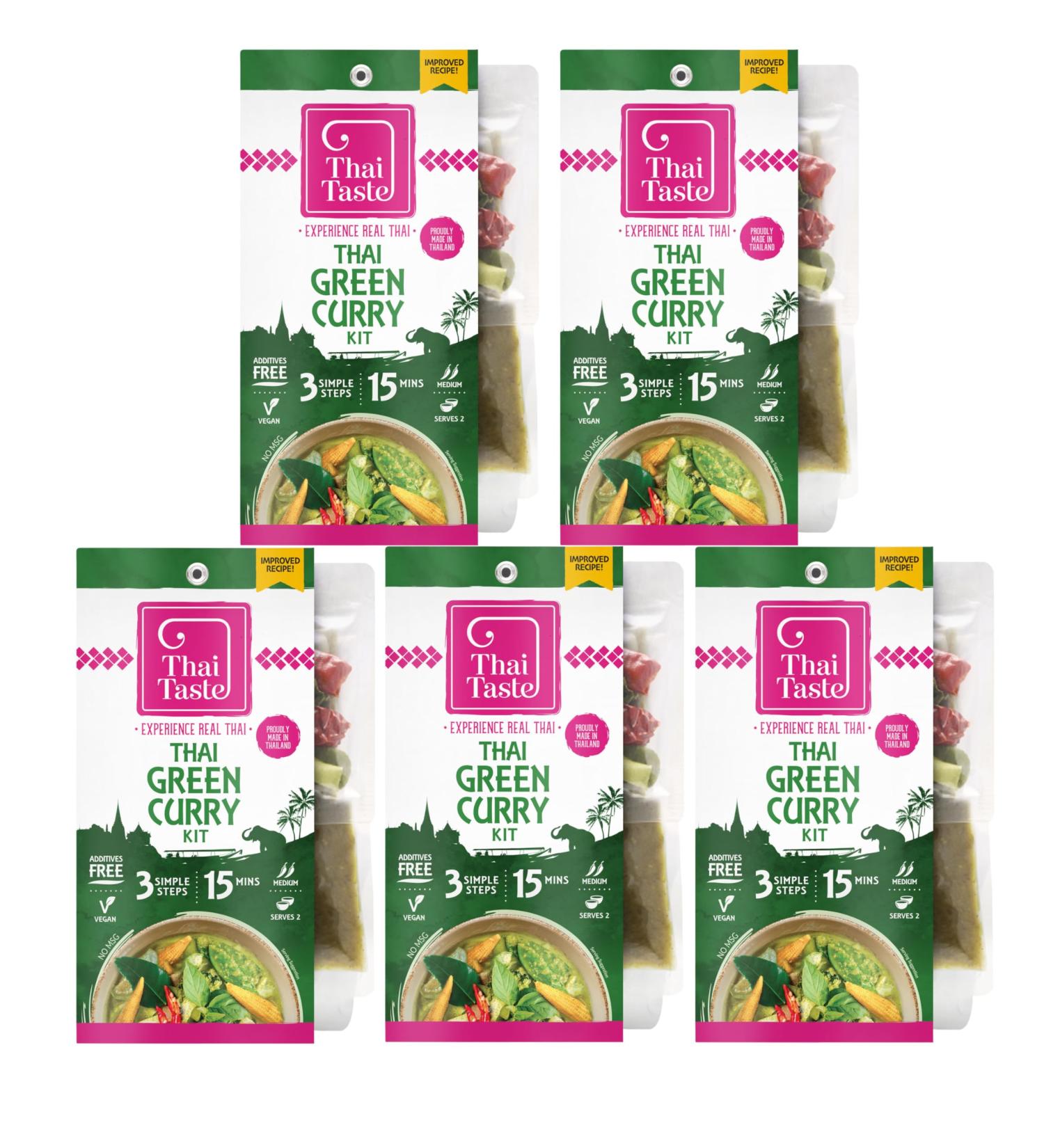 Thai Taste Easy Real Thai Green Curry Meal Kit 233g - Pack of 5 - Buy Online on SooperMarket.com