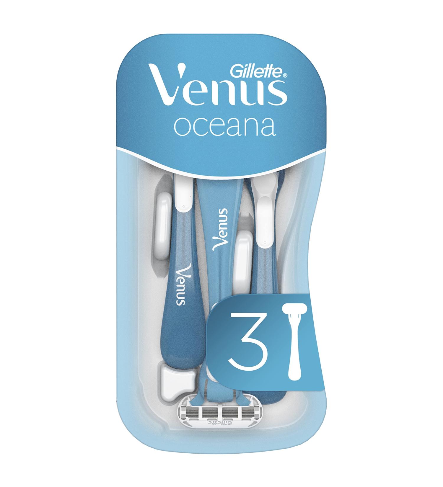Gillette Venus Oceana Disposable Razors for Women - Pack of 4 (4 x 3 Pieces) | International Shipping Available - Buy Online on SooperMarket.com