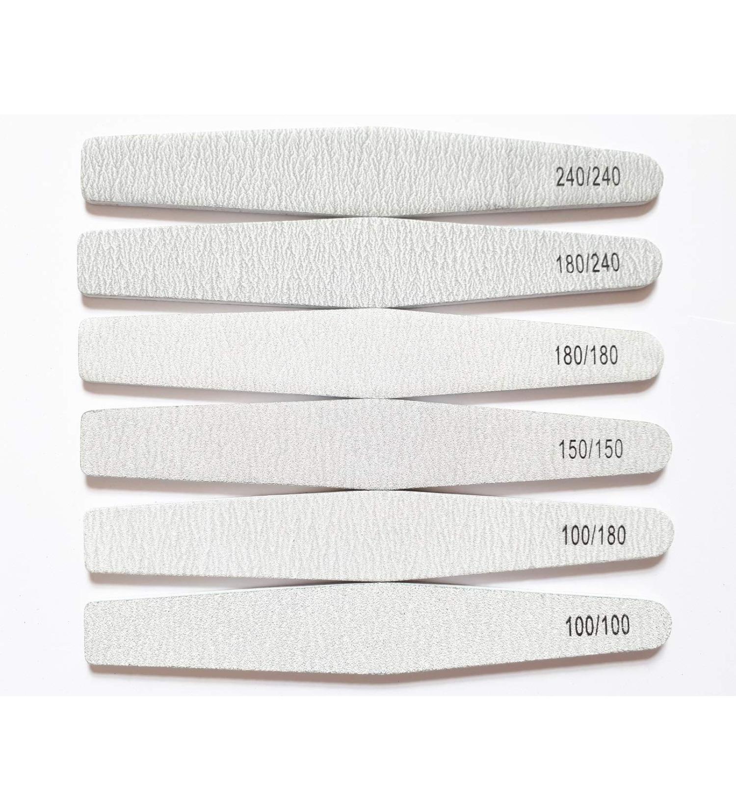 6x Nail Files Zebra DIAMOND Shape Mixed Grit Double Sided Emery Board Pro File - Buy Online on SooperMarket.com