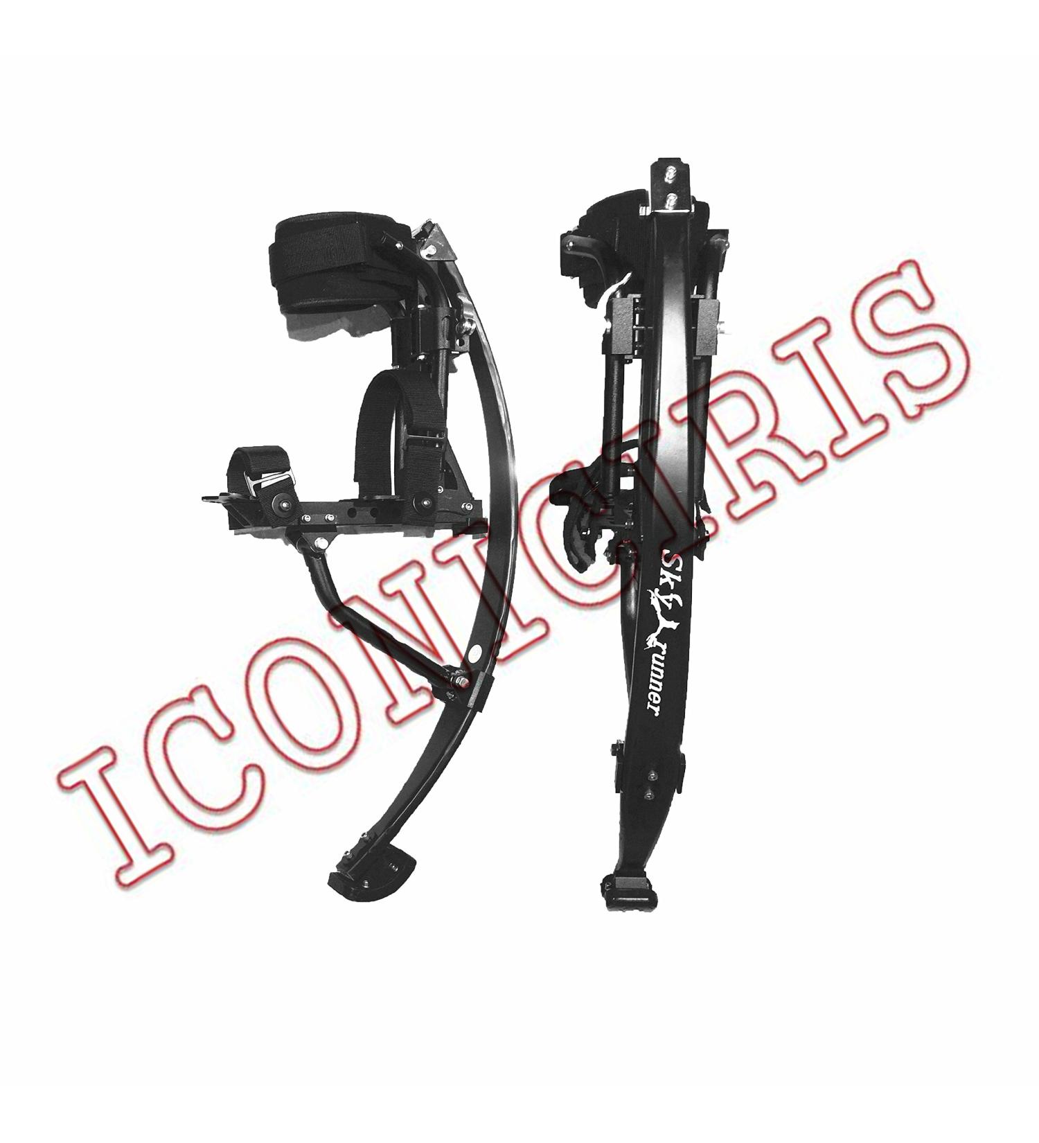 Skyrunner 2018 Jumping Stilts Kangaroo Shoes Black for Men and Women | Fitness Exercise Pogo Stilts | 75-80KG/165-176LBS Weight Capacity - Buy Online on SooperMarket.com