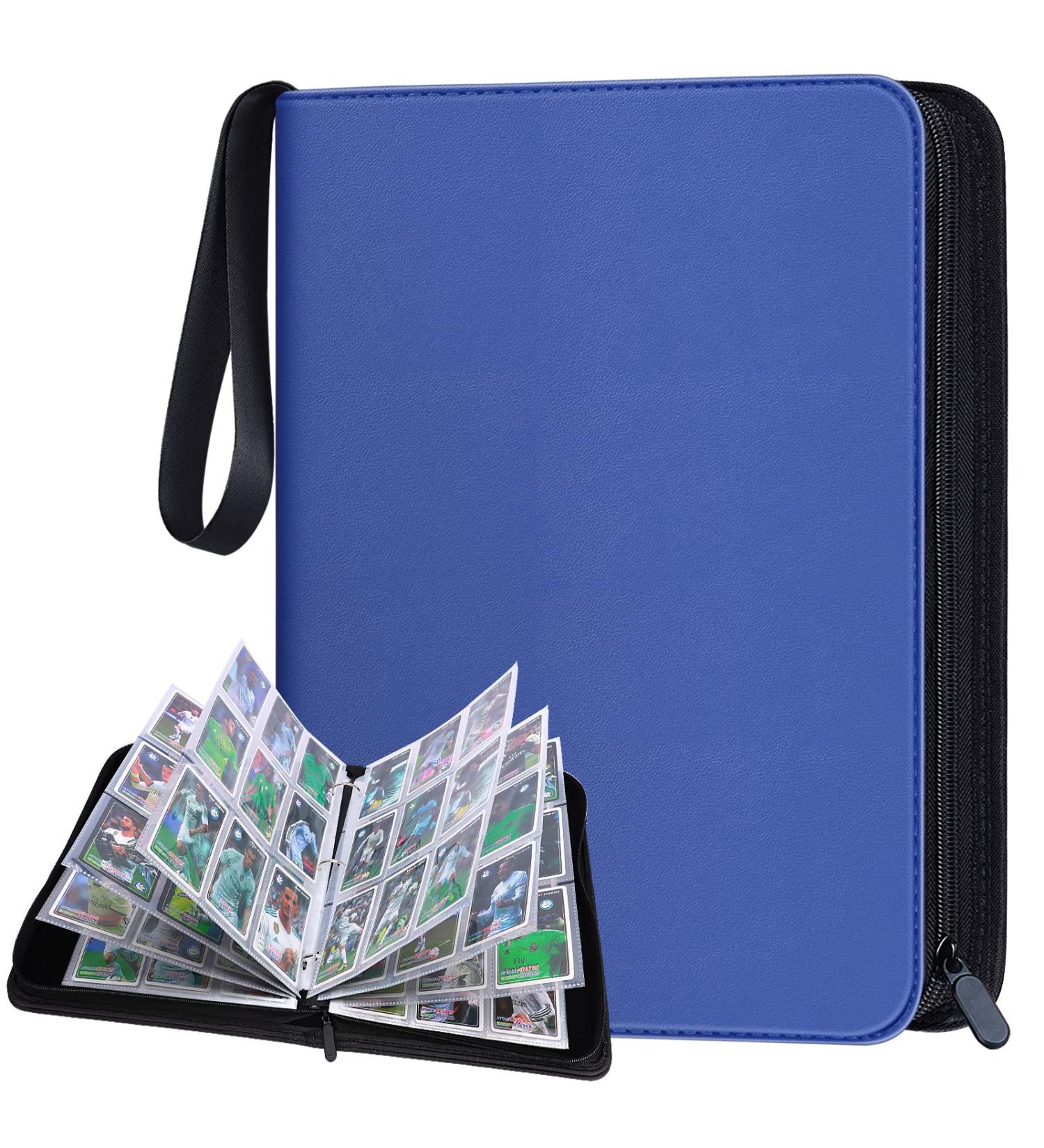 POKONBOY 720 Pockets Trading Card Binder Sleeves - Blue | Card Holder Case for Baseball, Football Trading Cards - Buy Online on SooperMarket.com