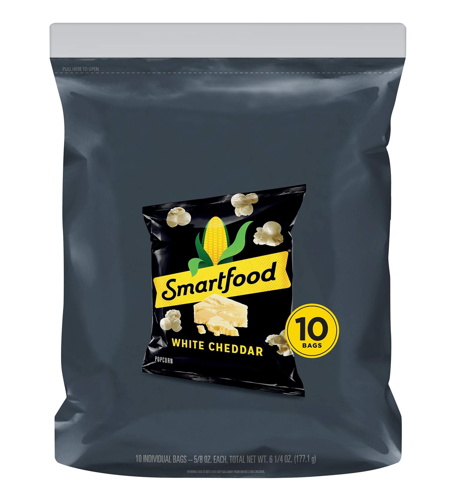 Smartfood Popcorn White Cheddar 0.625oz Bags (10 Pack) - Delicious Snack Option - Buy Online on SooperMarket.com