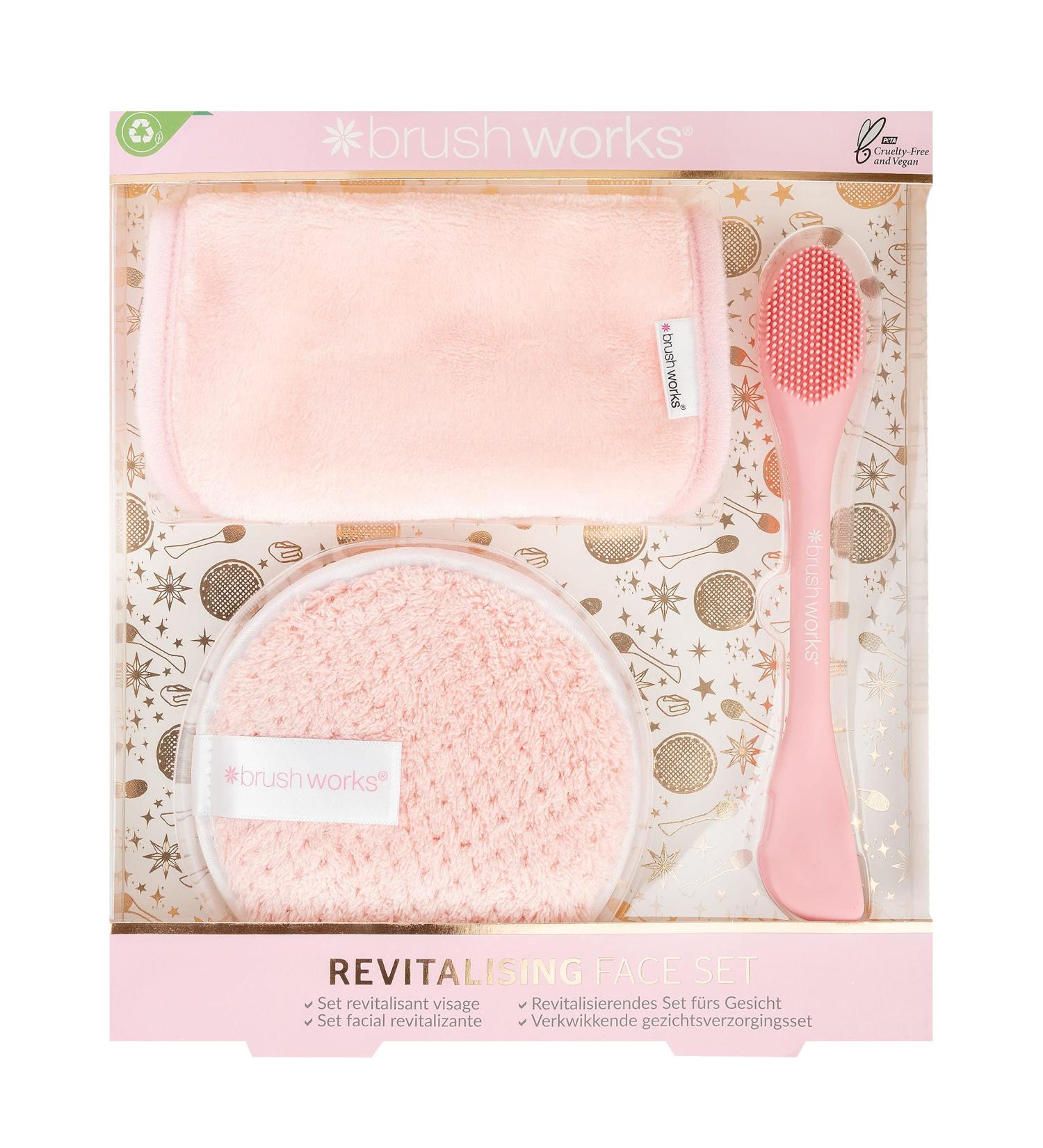 Brushworks Revitalising Face Set Pink One Size - Buy Online on SooperMarket.com