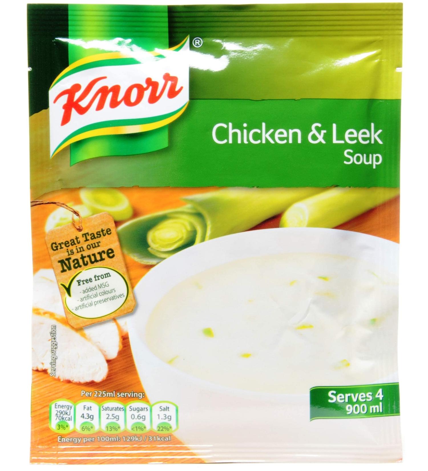 Knorr Chicken and Leek Packet Soup Chicken 1 Count (Pack of 1)